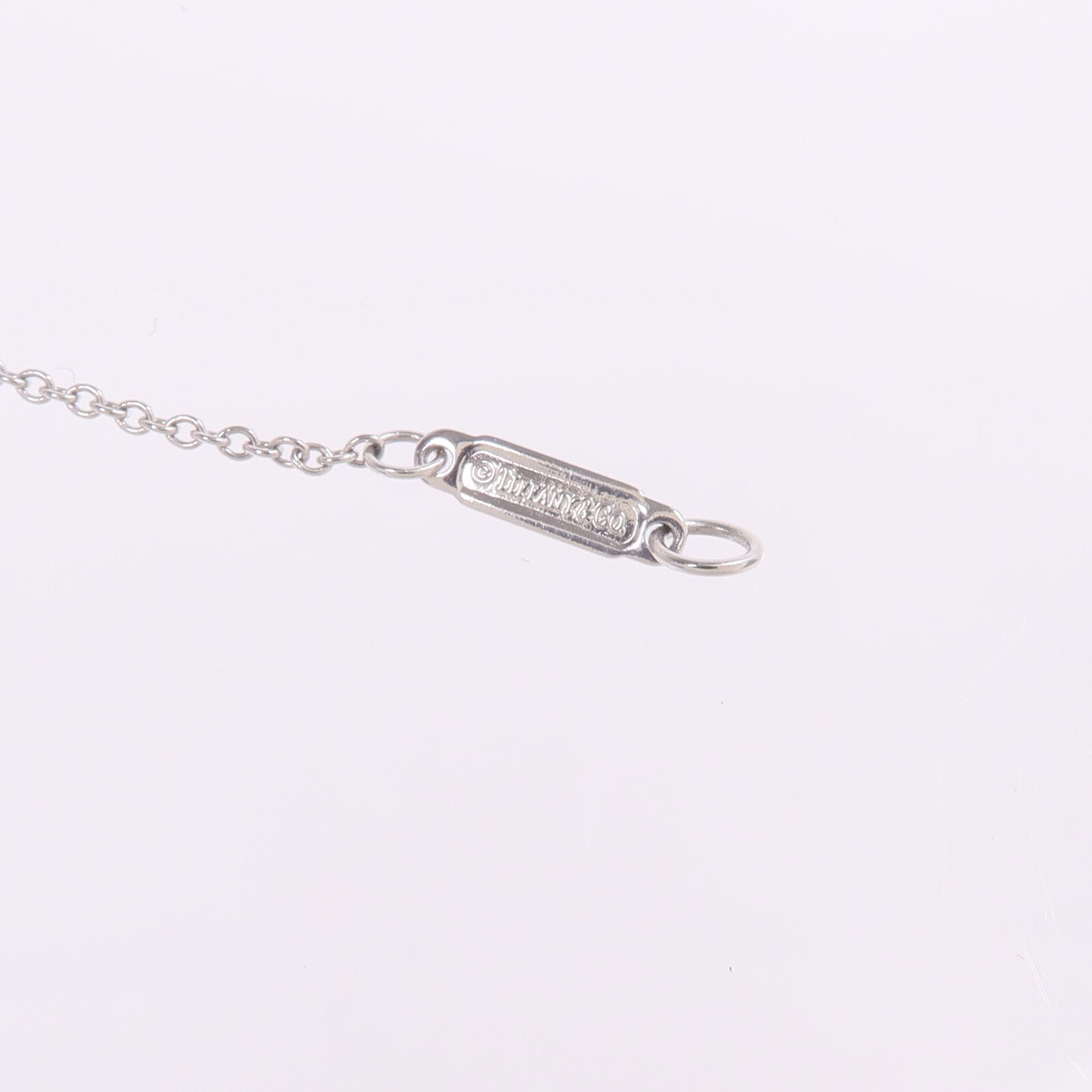 TIFFANY＆CO PT950鉑金/18K黃金Diamond Necklae鑽石項鍊