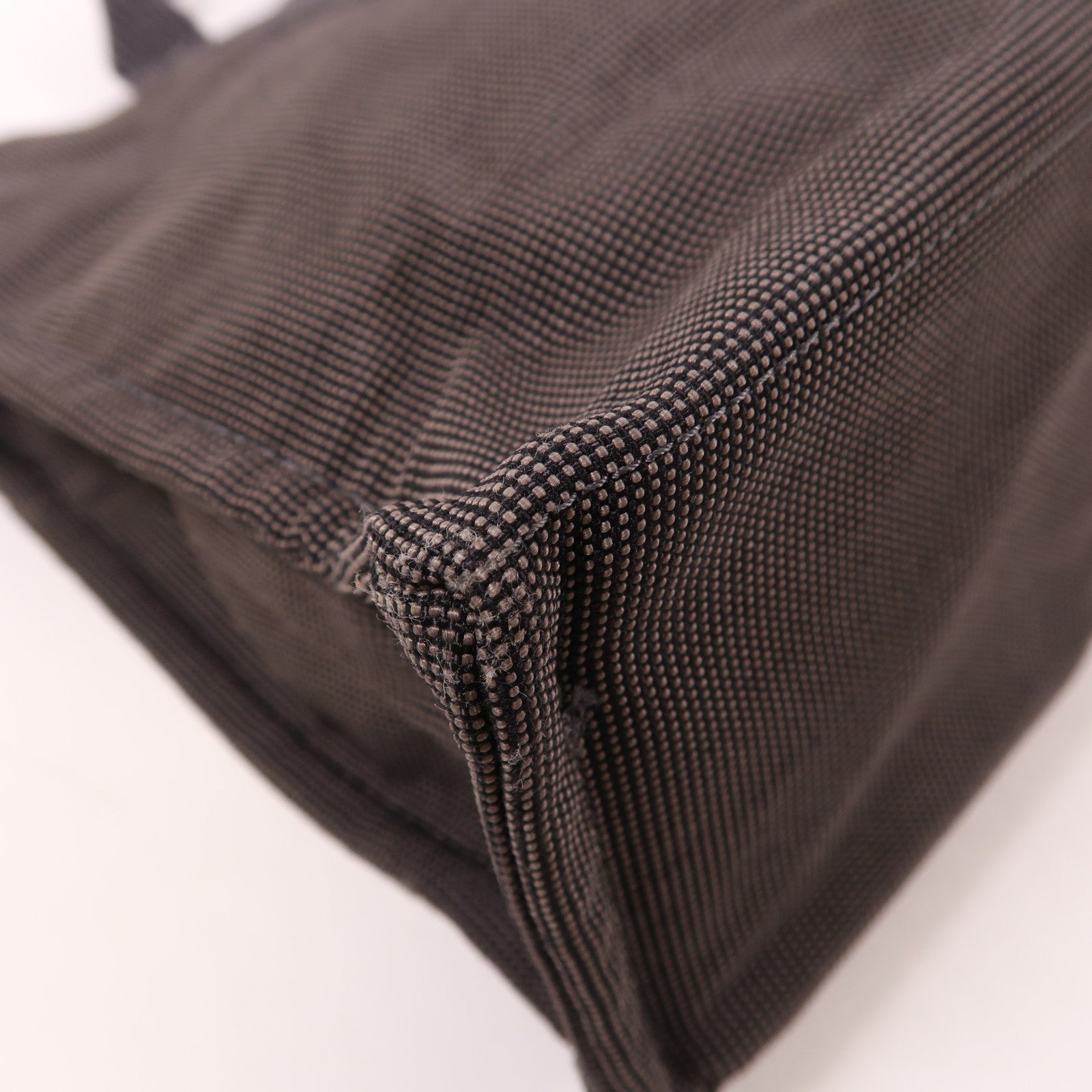 HERMES 帆布Herline銀扣手挽袋