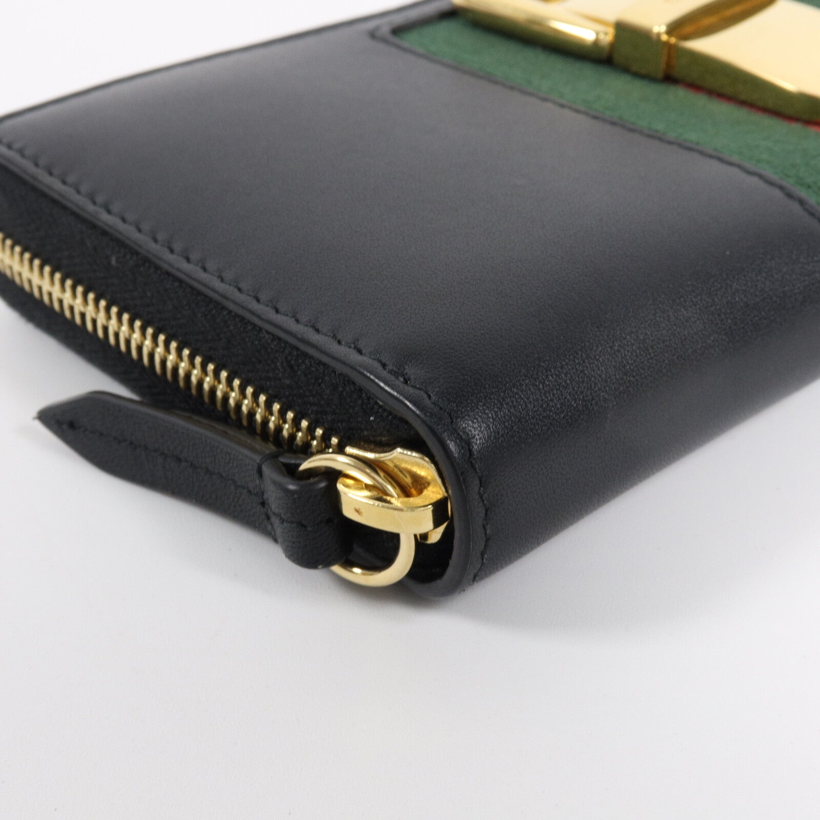 GUCCI 牛皮皮革Sylvie Zipper Long Wallet長錢包