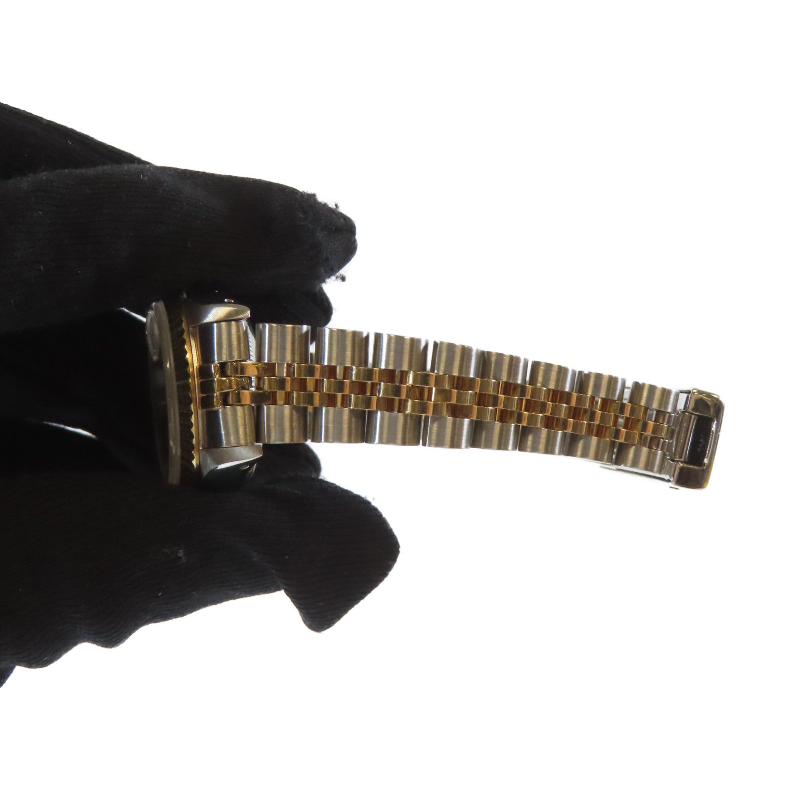 ROLEX Lady-Datejust 18K黃金/不鏽鋼鑽石手錶自動機芯紅色