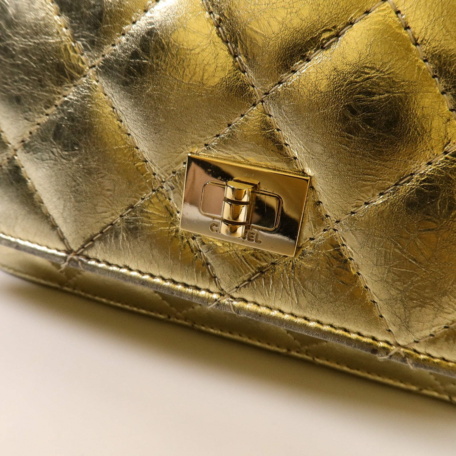 CHANEL 羊皮皮革2.55 Wallet On Chain鏈帶肩背袋