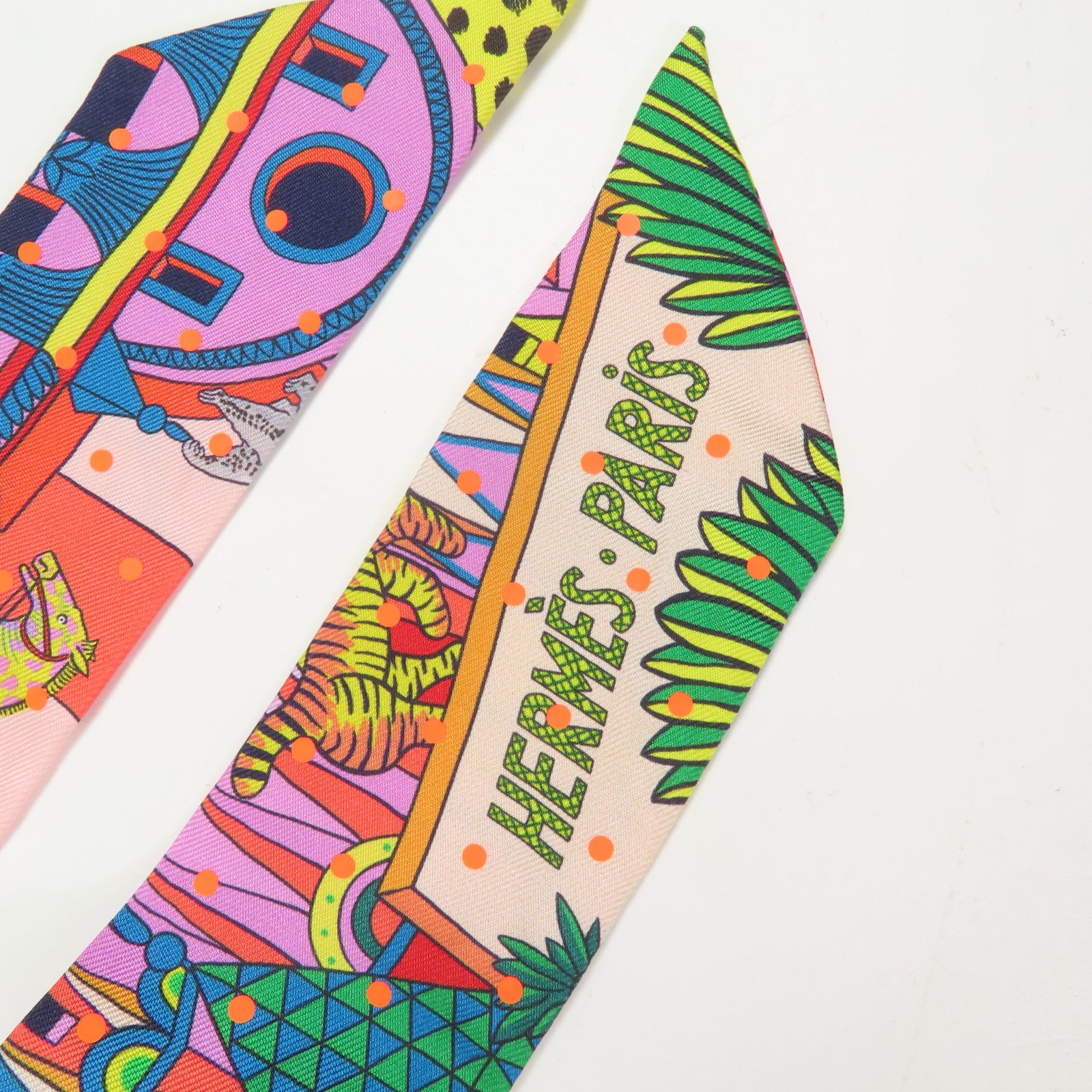 HERMES 絲質Twilly絲巾