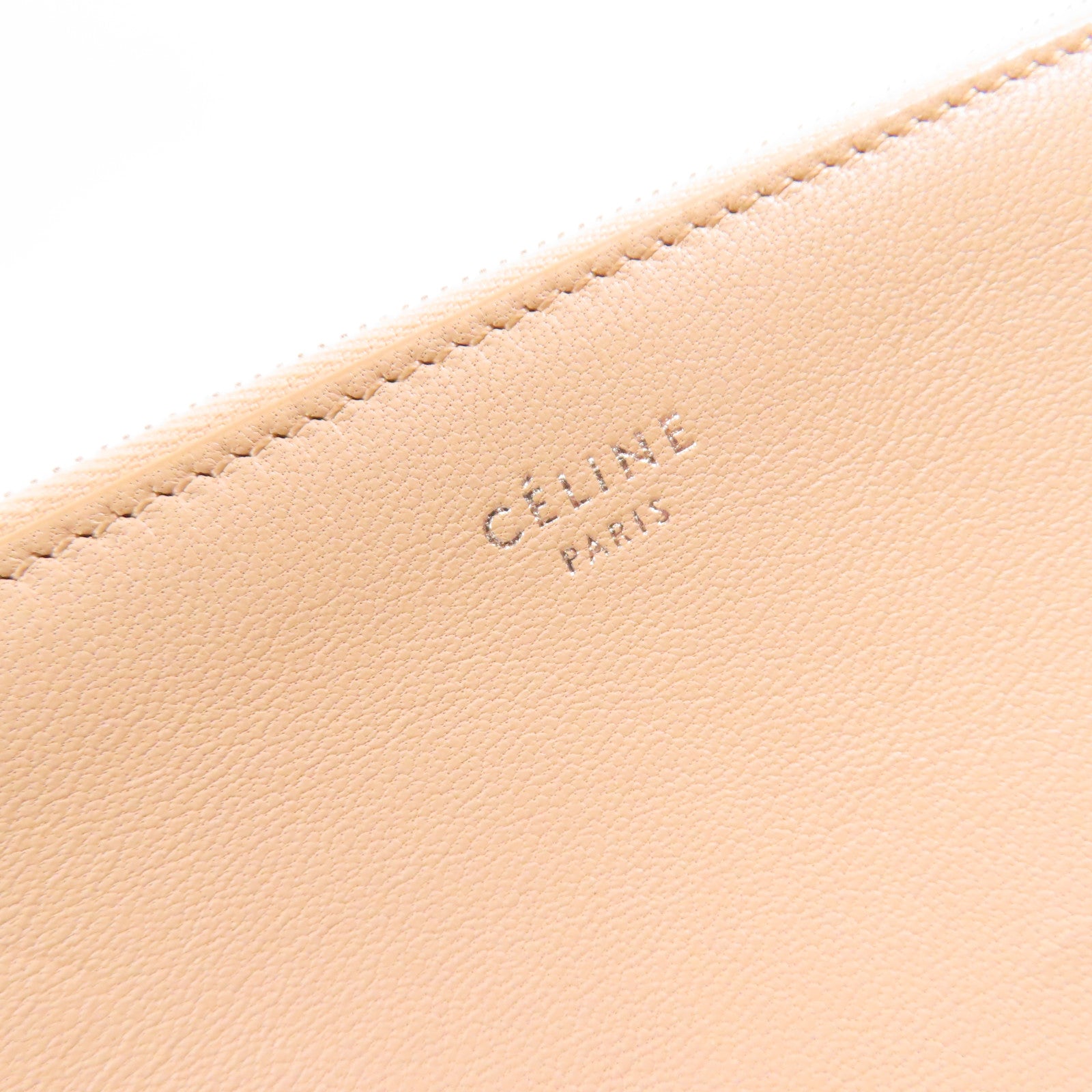 CELINE 【激減優惠】牛皮皮革Bi-Color Pouch手拿包