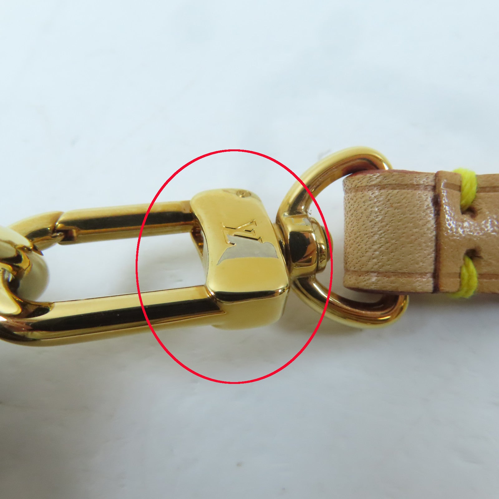 LOUIS VUITTON Monogram Partition金扣手拿包啡色
