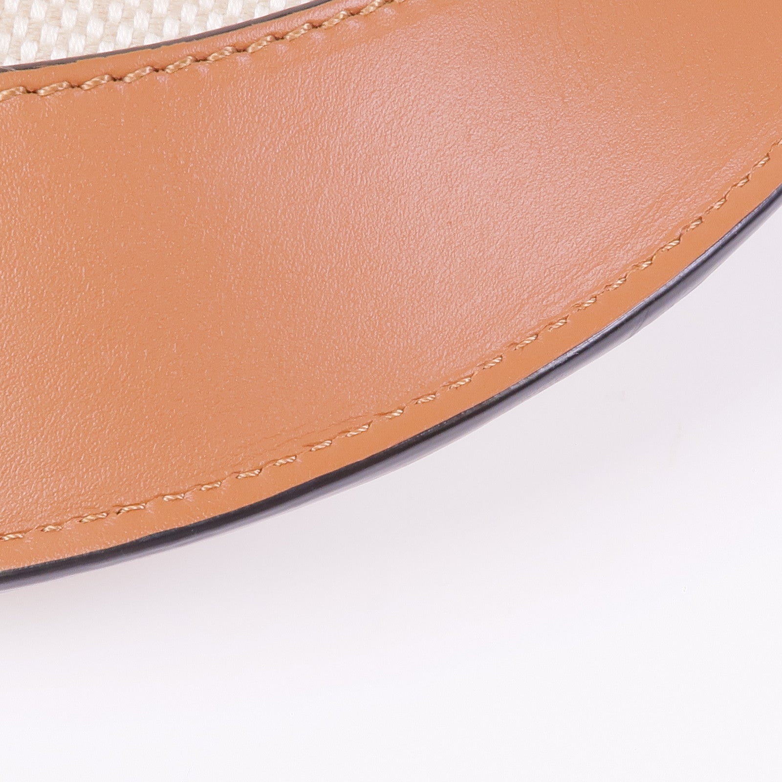 LOEWE 牛皮皮革/帆布Shoulder Bag金扣肩背袋