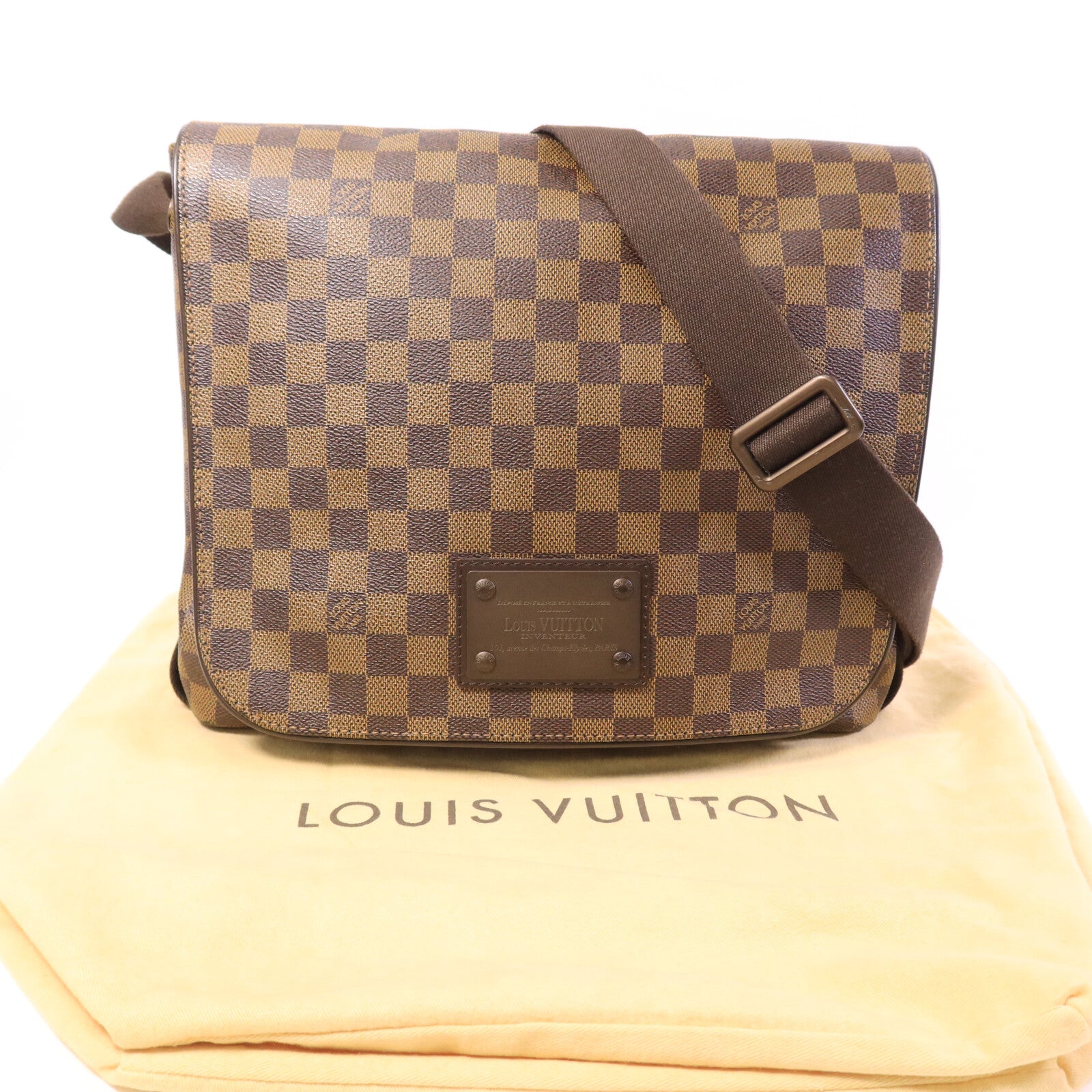 LOUIS VUITTON Damier Brooklyn MM肩背袋