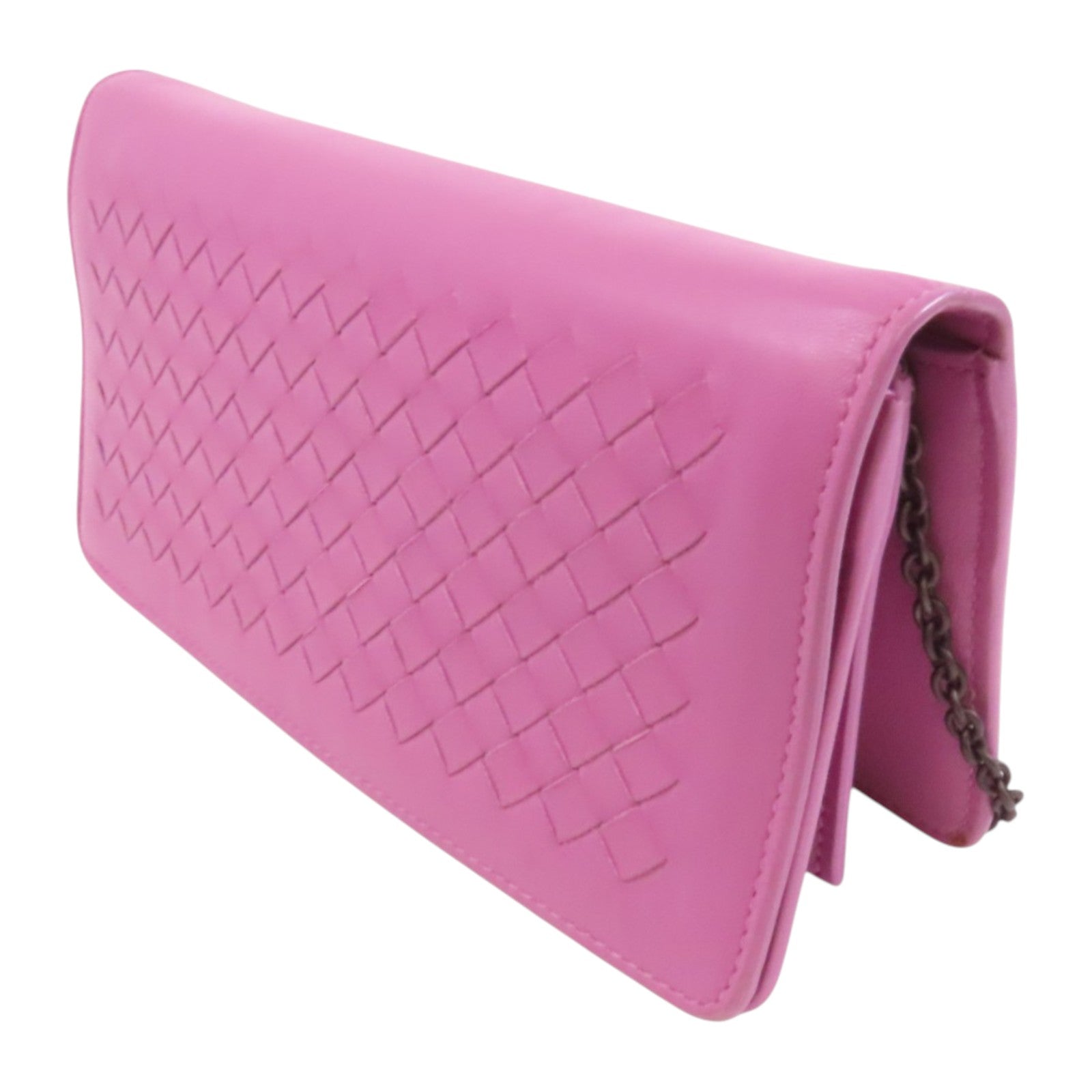 BOTTEGA VENETA 織紋皮革Chain Shoulder鏈帶肩背袋