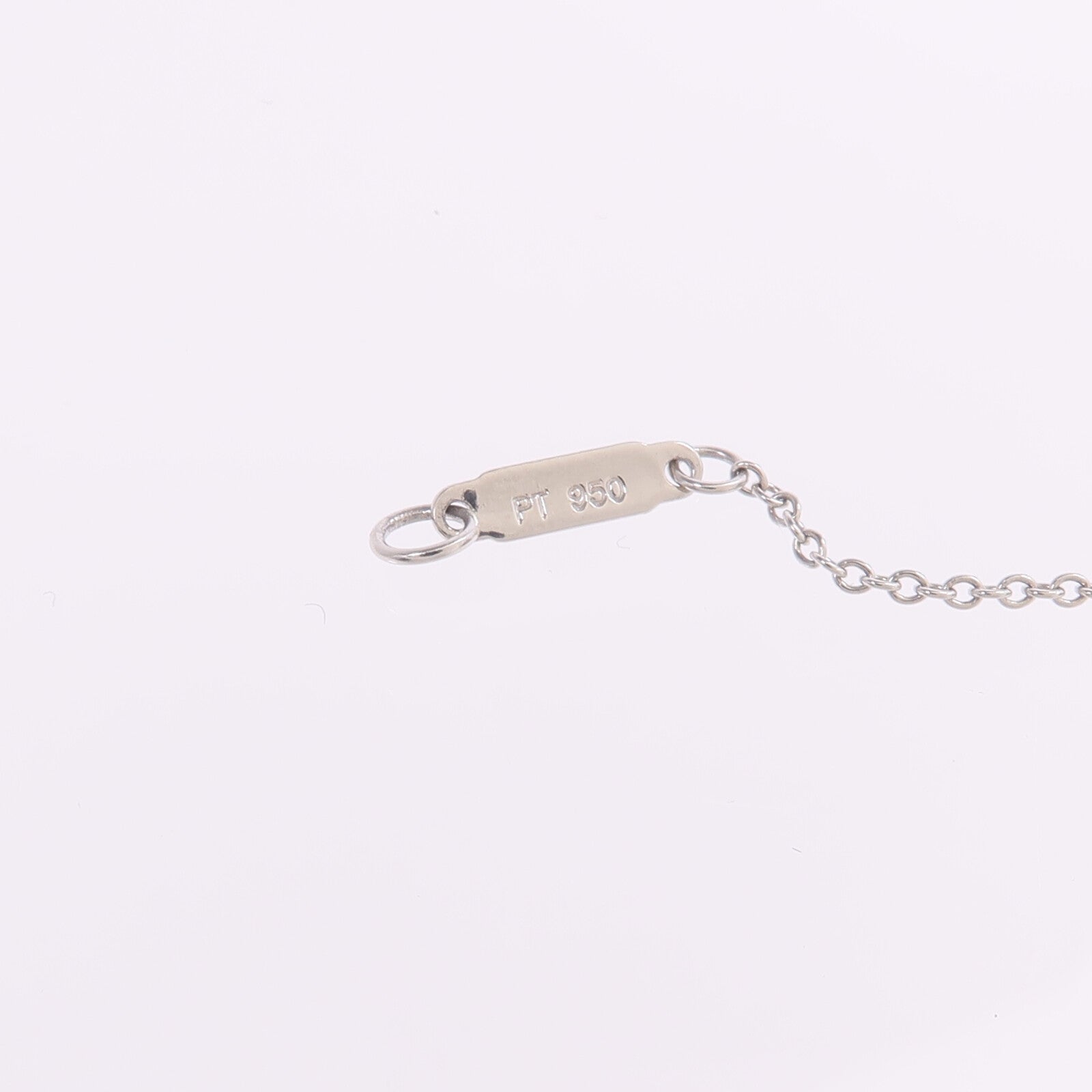 TIFFANY＆CO PT950鉑金/18K黃金Diamond Necklae鑽石項鍊
