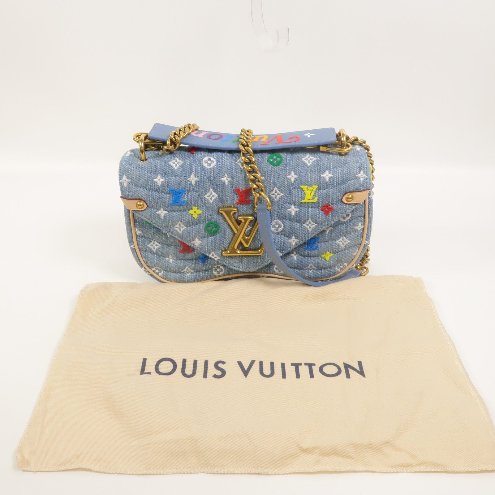 LOUIS VUITTON Monogram Denim New Wave手挽肩背兩用袋
