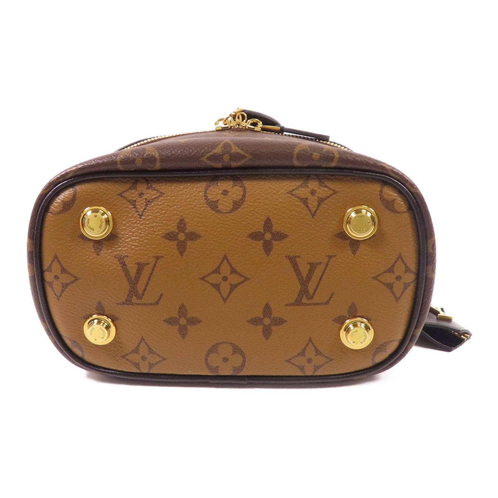LOUIS VUITTON LV GHW Vanity PM 2 Way Shoulder Bag M45165 Monogram Reverse Brown