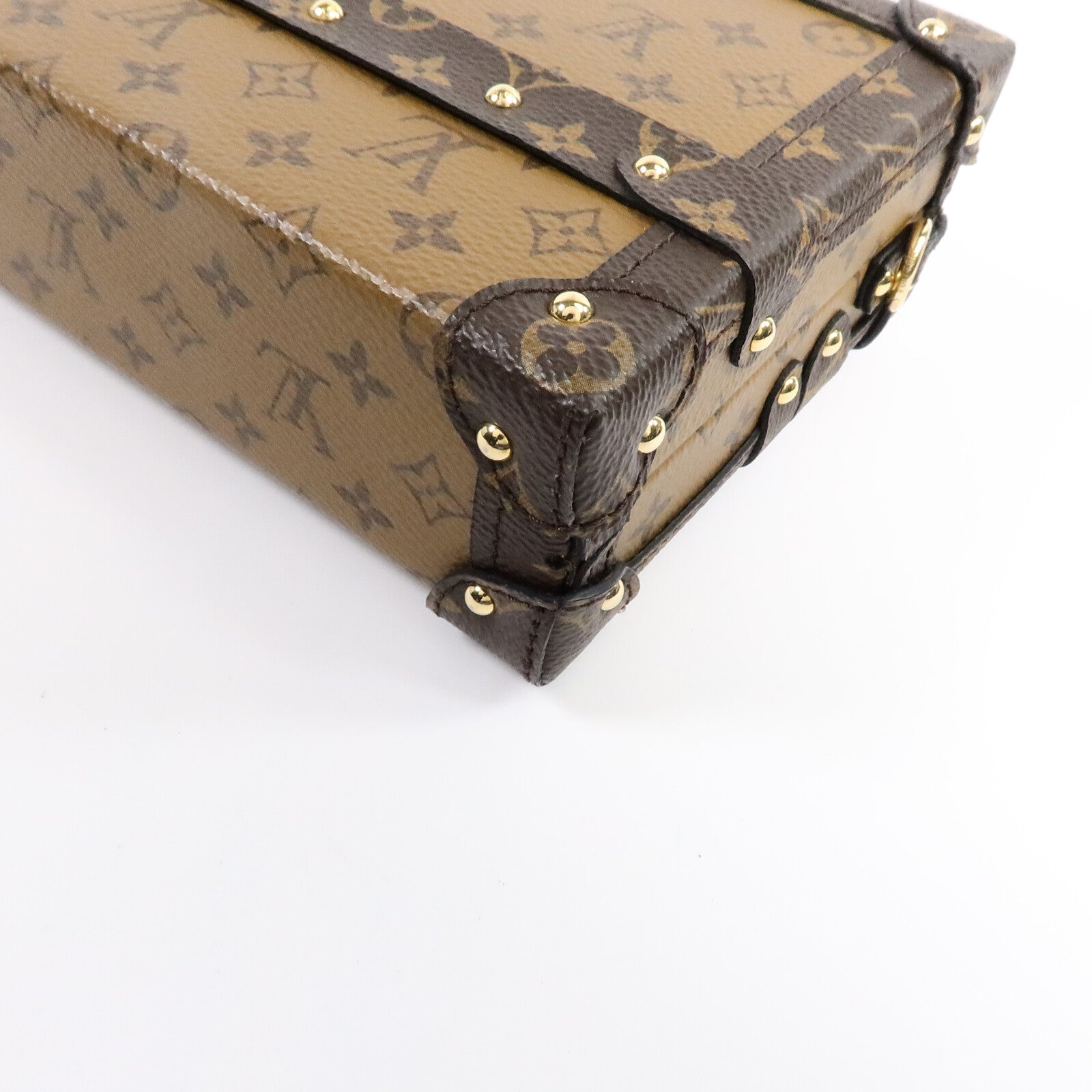 LOUIS VUITTON Monogram Reverse Petite Malle肩背袋