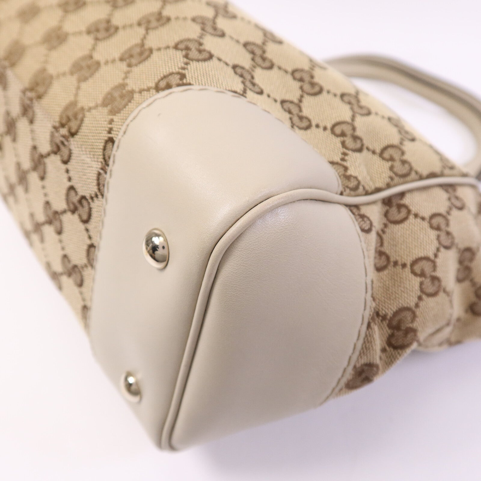 GUCCI 帆布Tote Bag金扣手挽袋