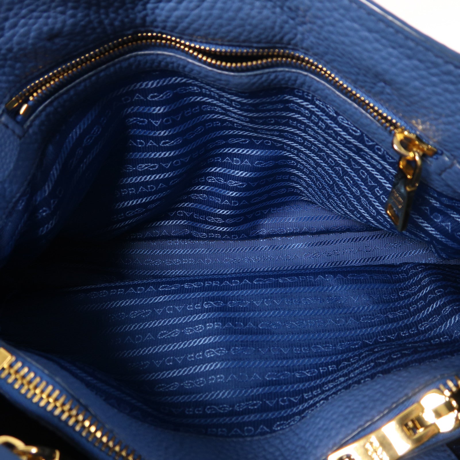 PRADA 牛皮皮革2 Way Shoulder金扣手挽肩背兩用袋