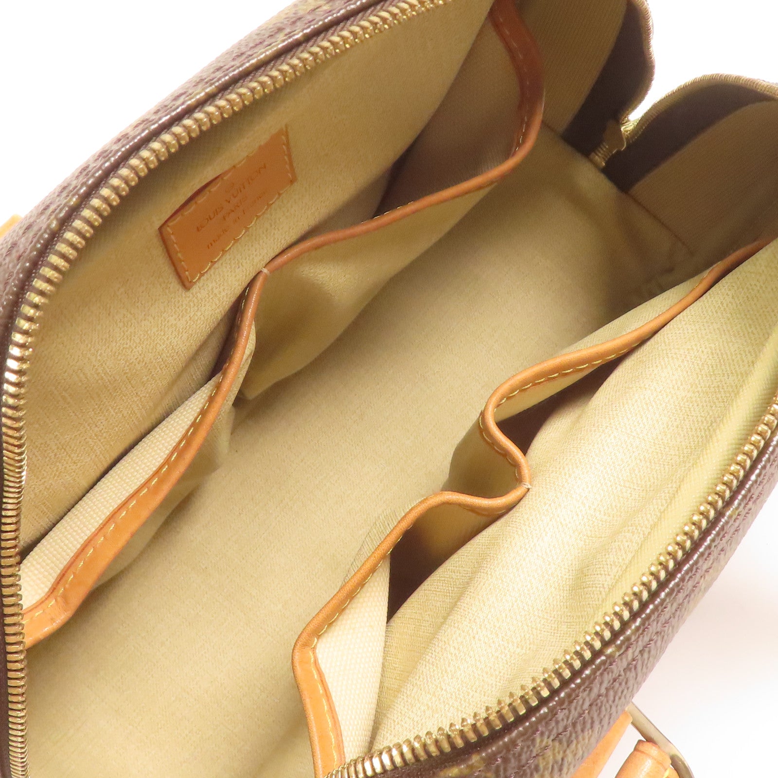 LOUIS VUITTON LV GHW Trouville Hand Bag M42228 Monogram Brown