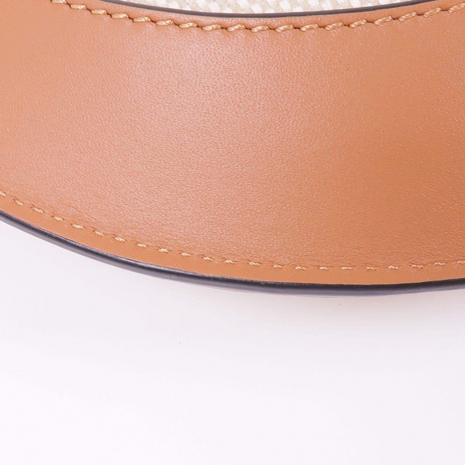 LOEWE 牛皮皮革/帆布Shoulder Bag金扣肩背袋