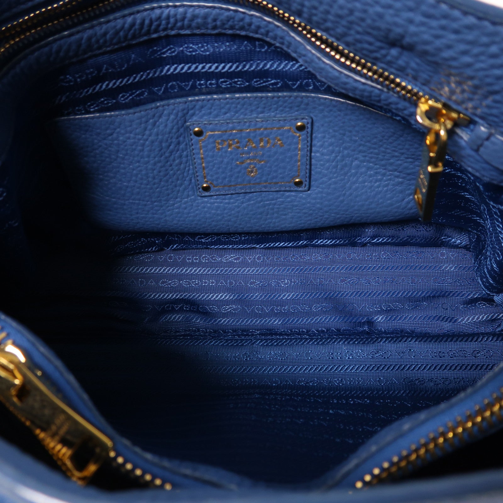 PRADA 牛皮皮革2 Way Shoulder金扣手挽肩背兩用袋