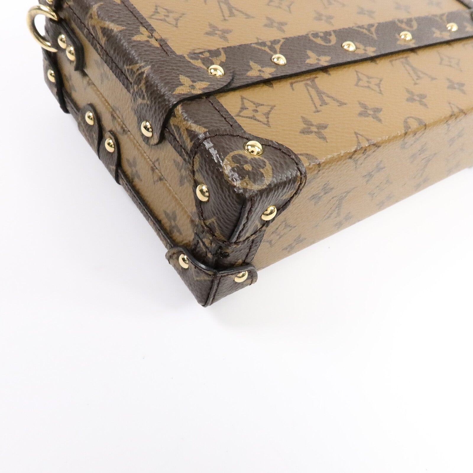 LOUIS VUITTON Monogram Reverse Petite Malle肩背袋