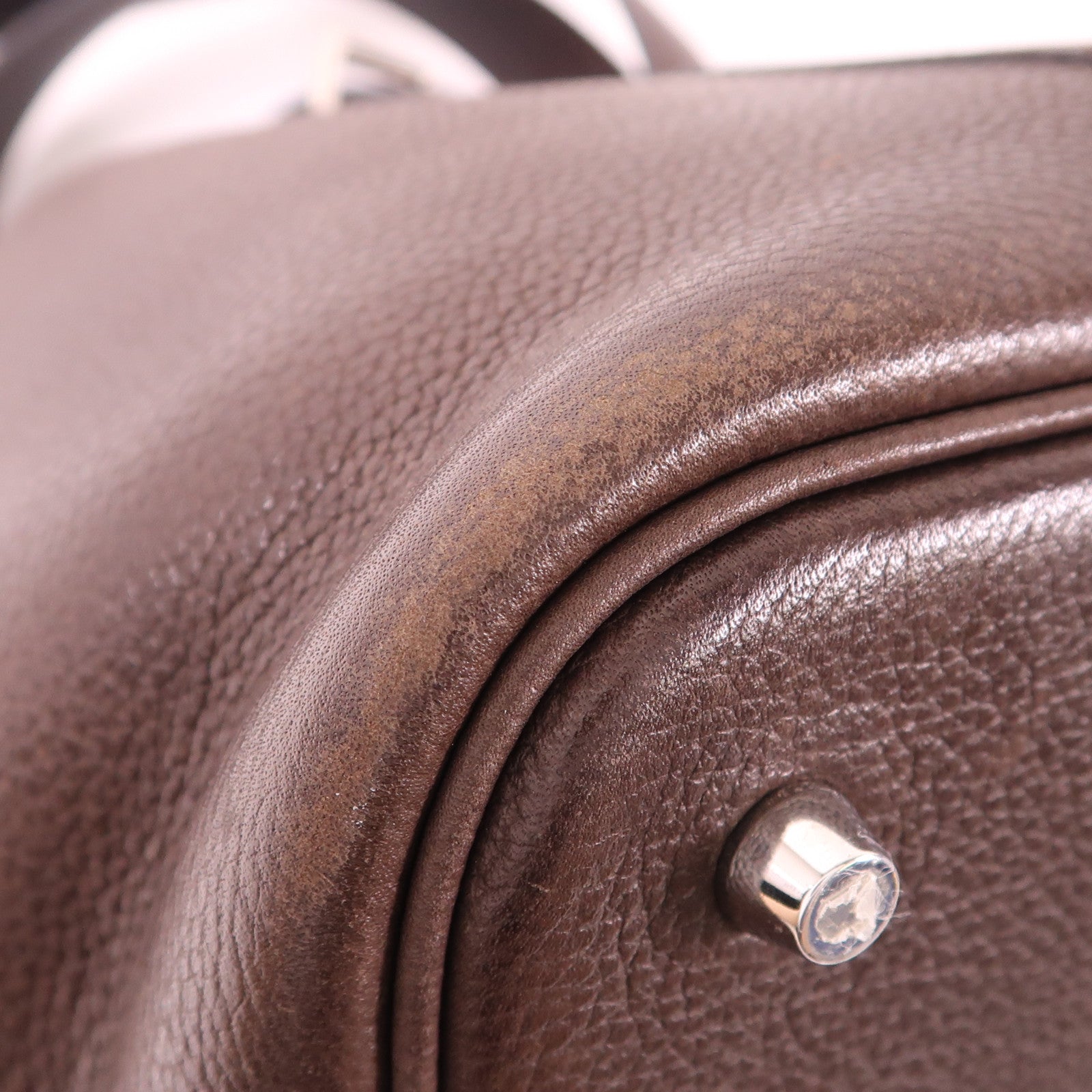 HERMES Fauve皮革Picotin MM銀扣手挽袋