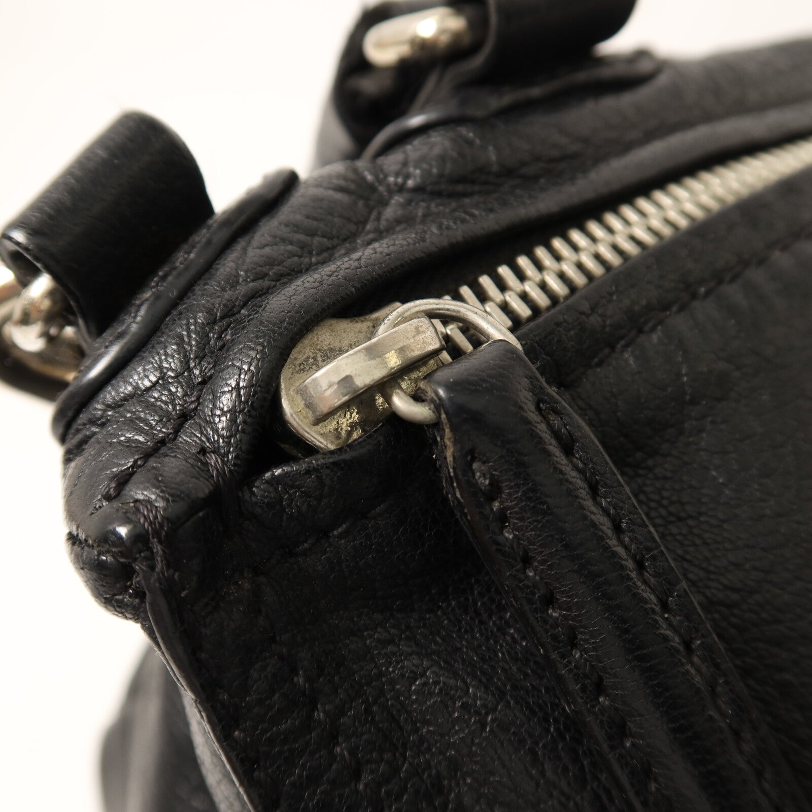 GIVENCHY 牛皮皮革Pandora銀扣手挽肩背兩用袋