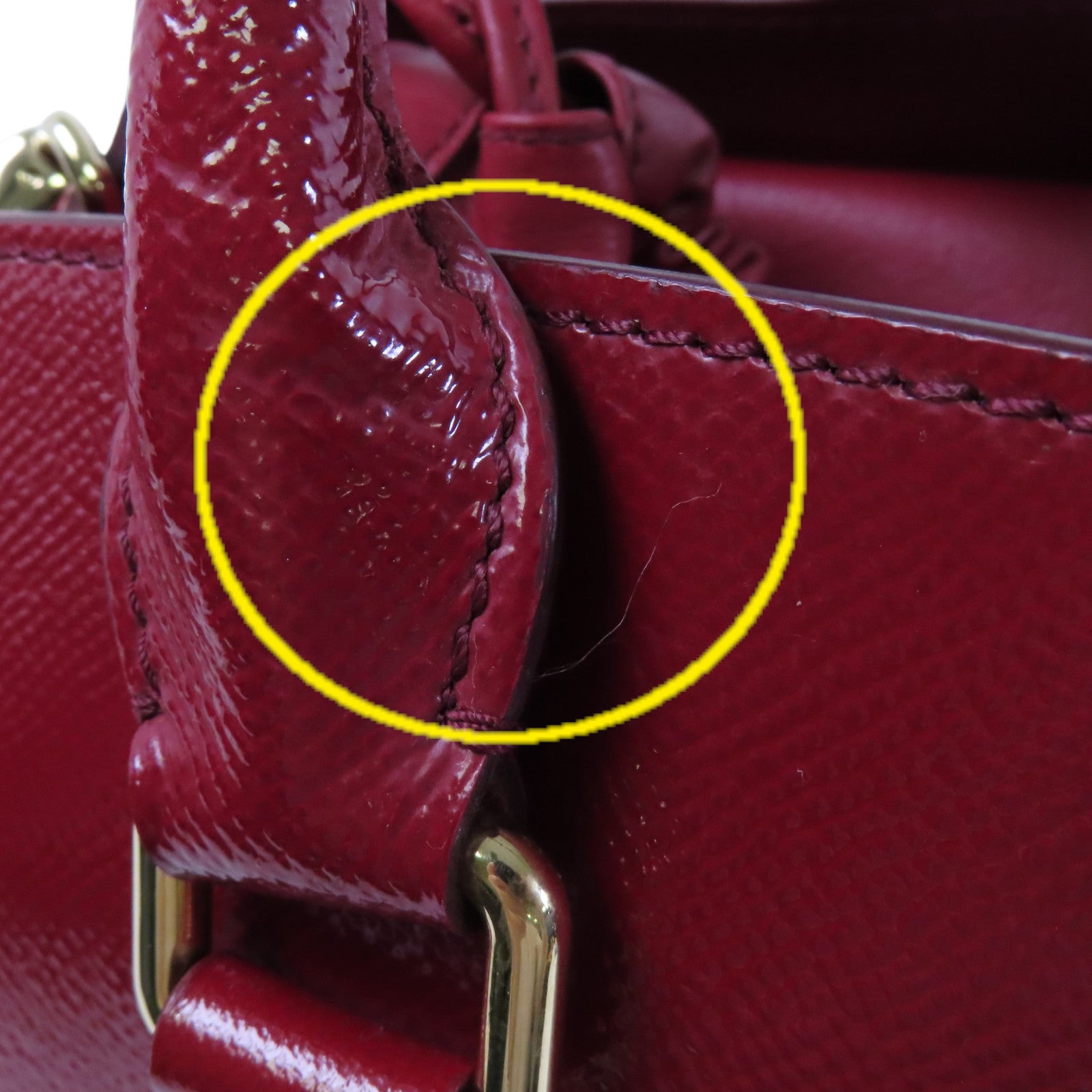 BURBERRY 漆皮皮革Dinton Bag金扣手挽肩背兩用袋