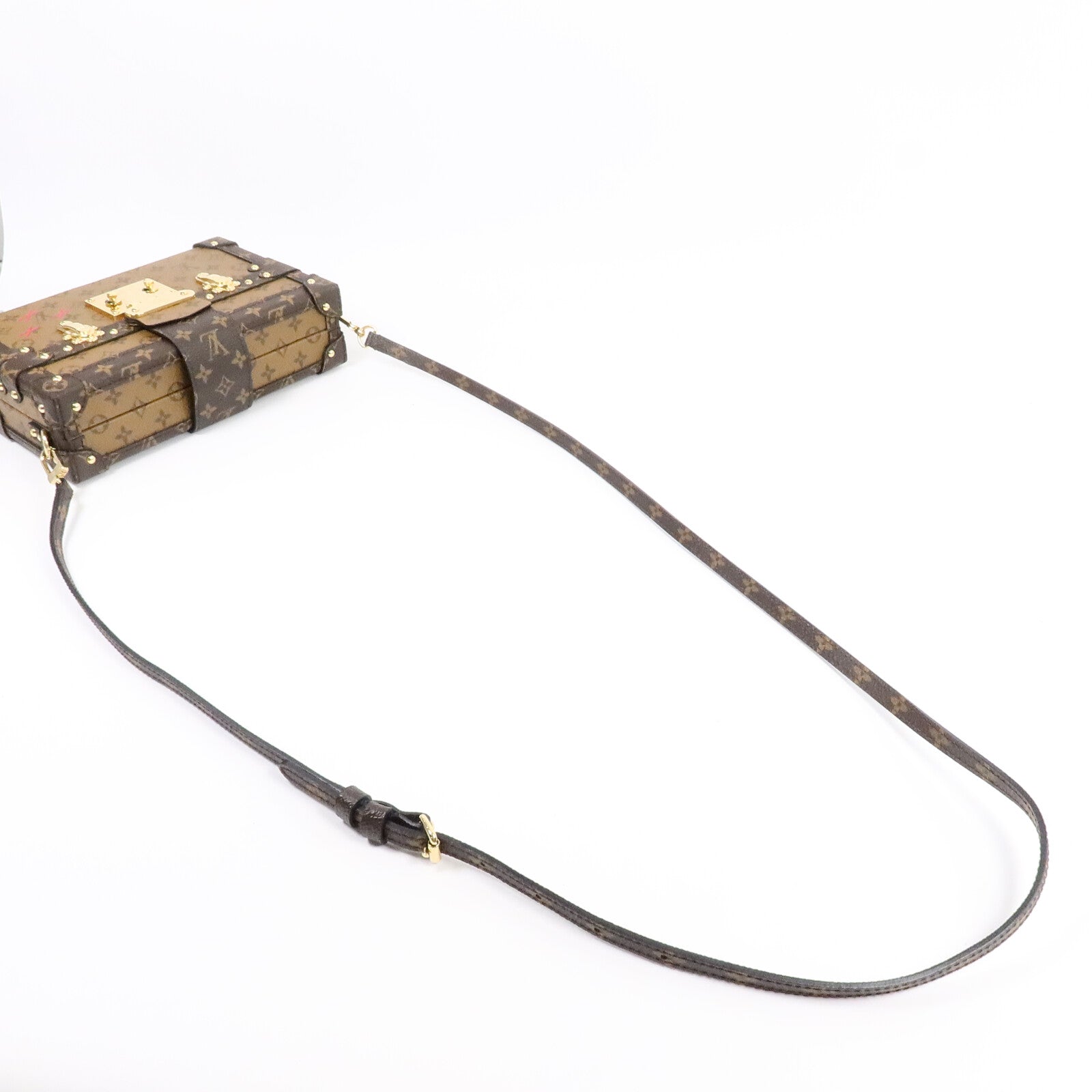 LOUIS VUITTON Monogram Reverse Petite Malle肩背袋