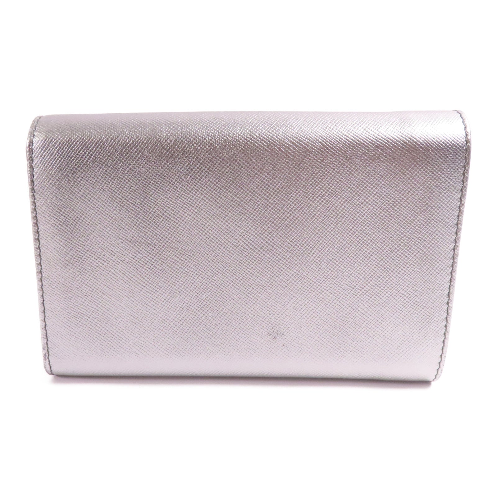 PRADA Saffiano皮革Wallet金扣錢包