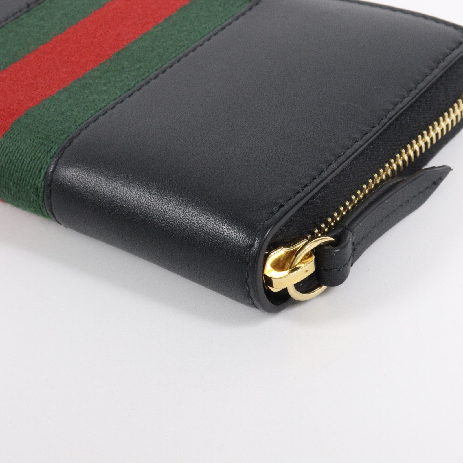 GUCCI 牛皮皮革Sylvie Zipper Long Wallet長錢包