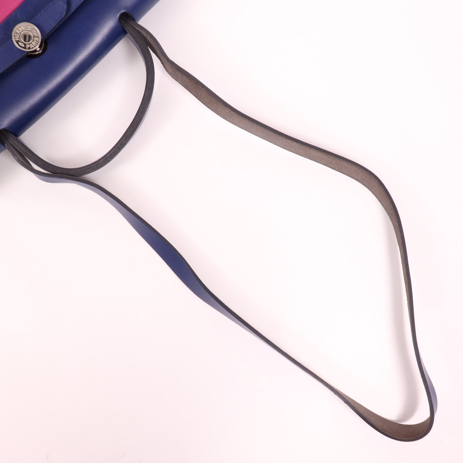 HERMES 帆布Herbag PM銀扣手挽肩背兩用袋Magnolia