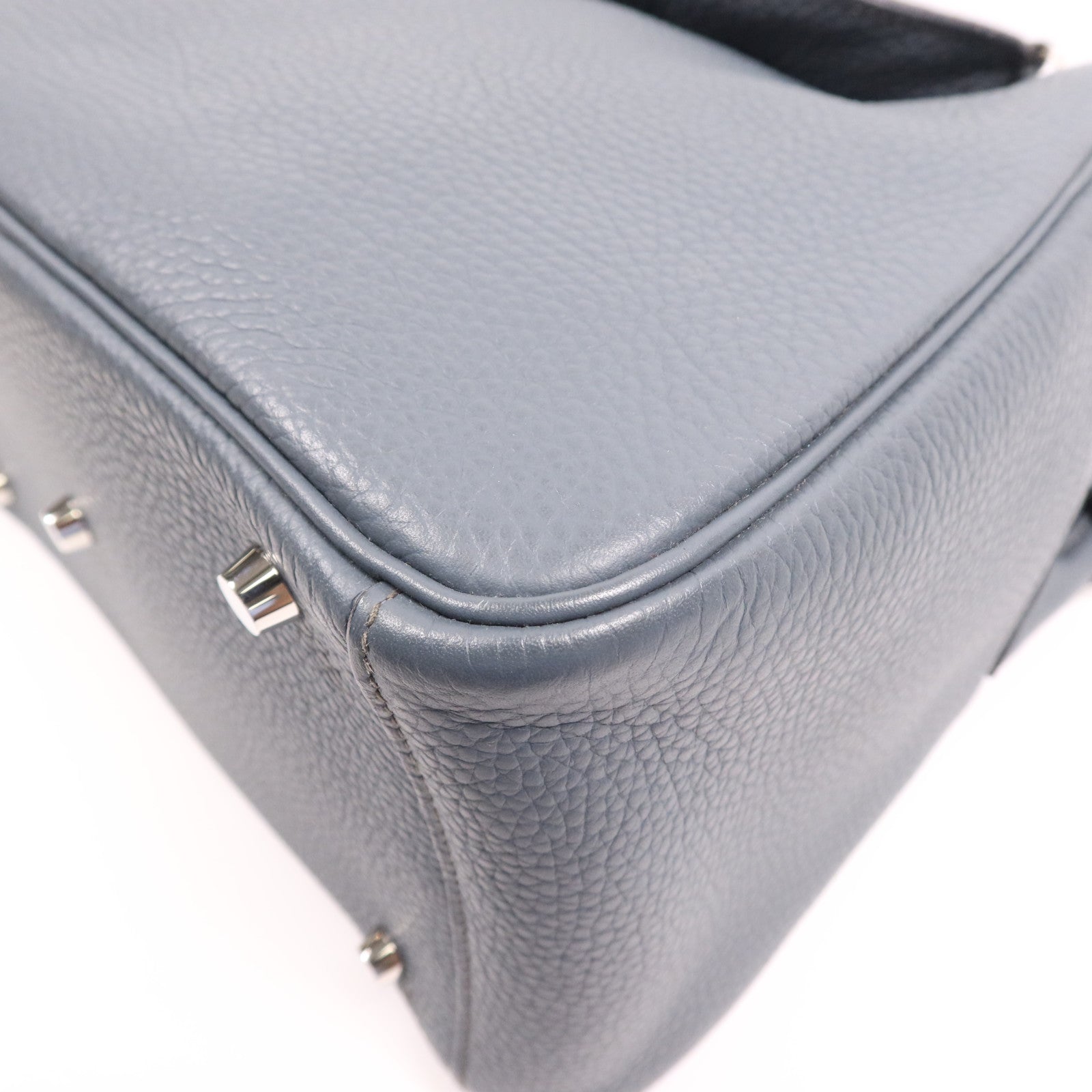 HERMES Clemence皮革Lindy 30銀扣手挽肩背兩用袋