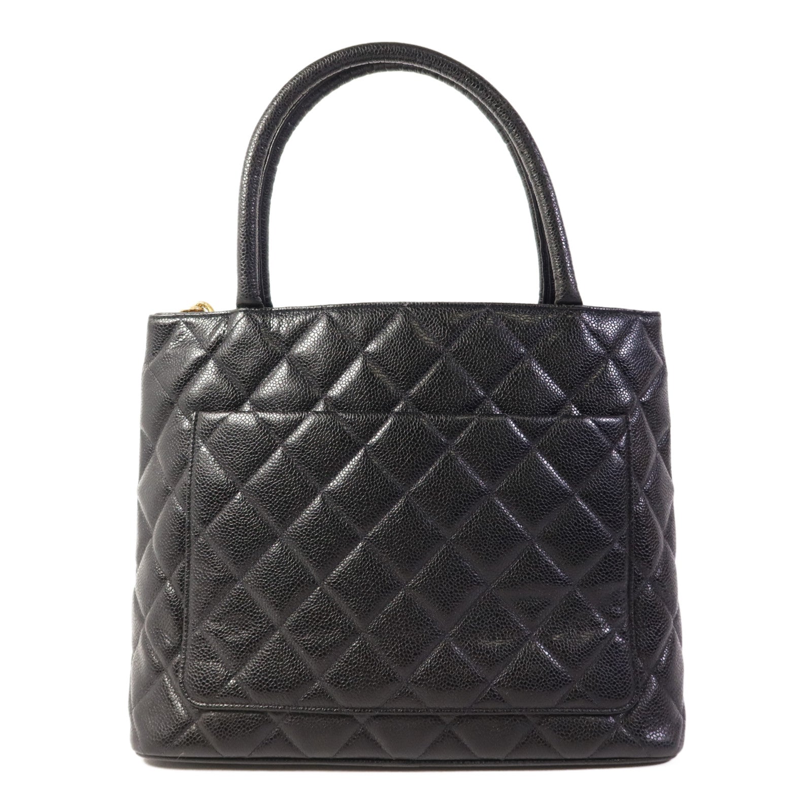 CHANEL 【激減優惠】牛皮皮革Vintage Tote Bag金扣手挽袋