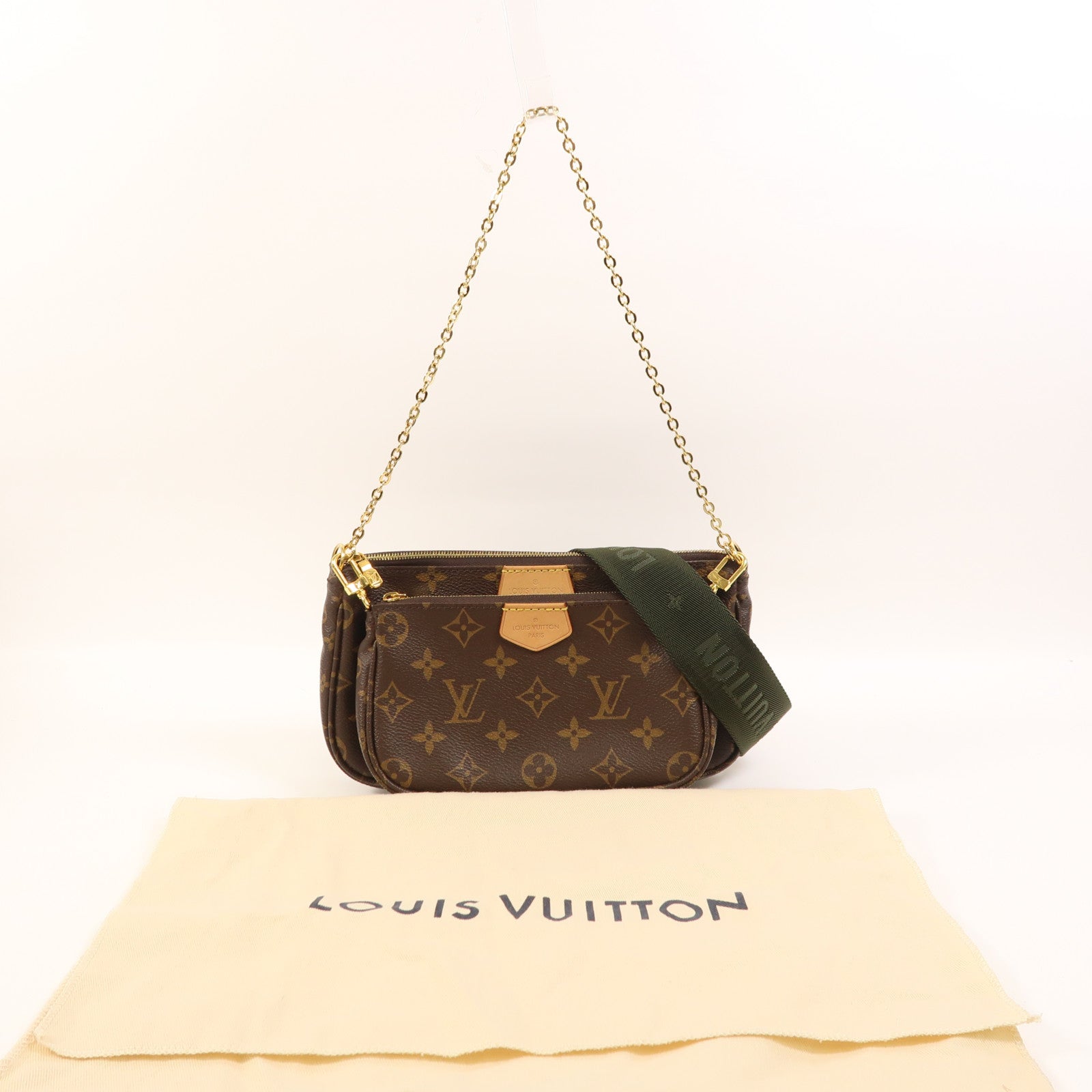 LOUIS VUITTON Monogram Multi Pochette Accessoires金扣肩背袋