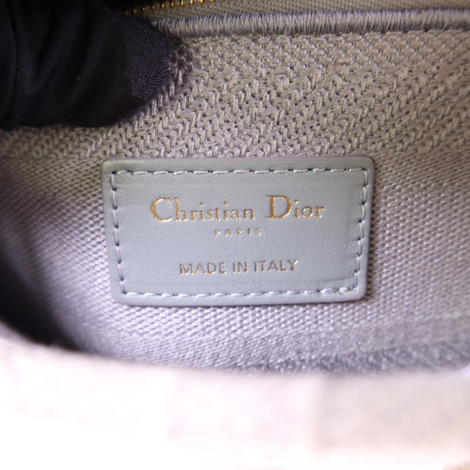Dior 帆布Lady Dior金扣手挽肩背兩用袋