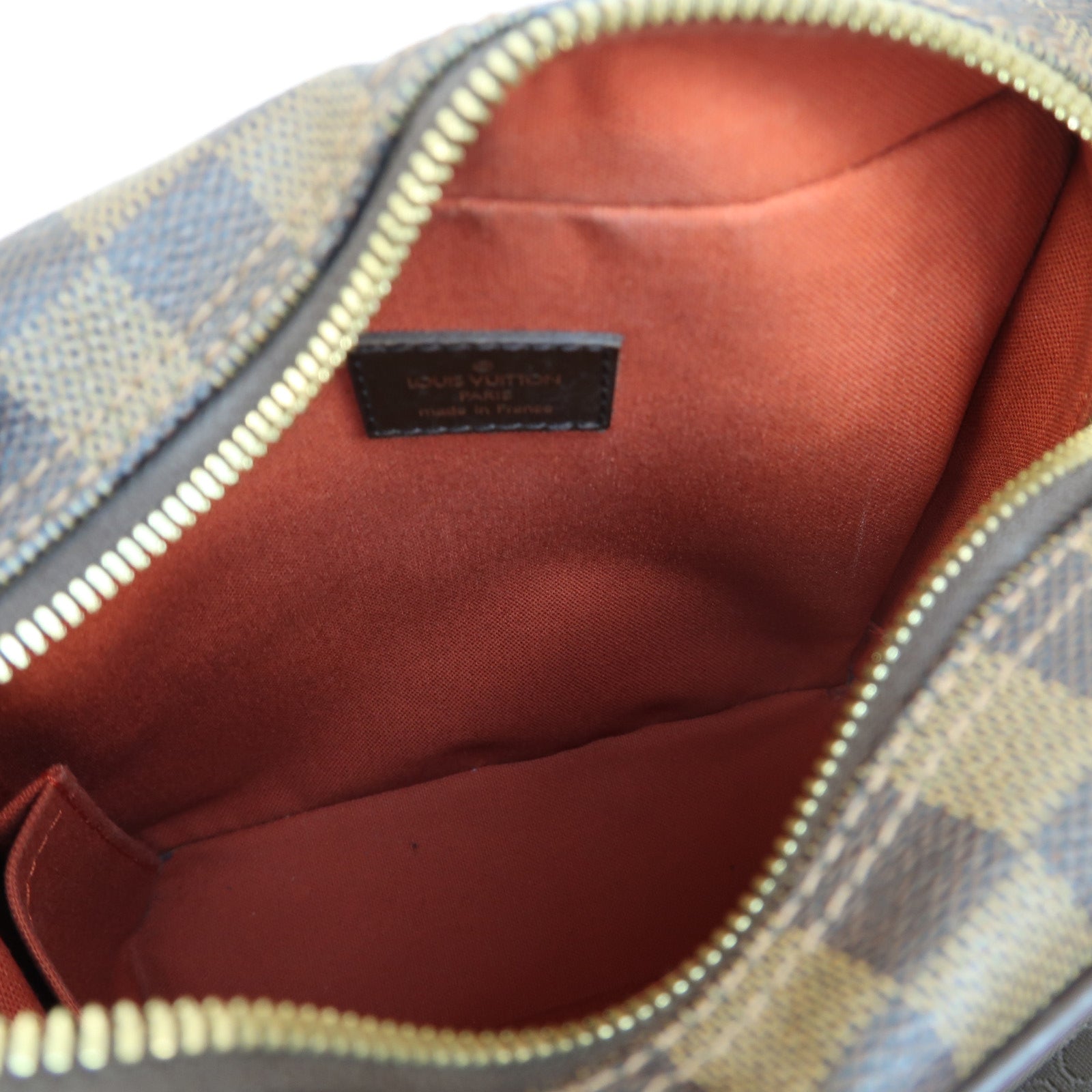 LOUIS VUITTON Damier Olav PM金扣肩背袋啡色