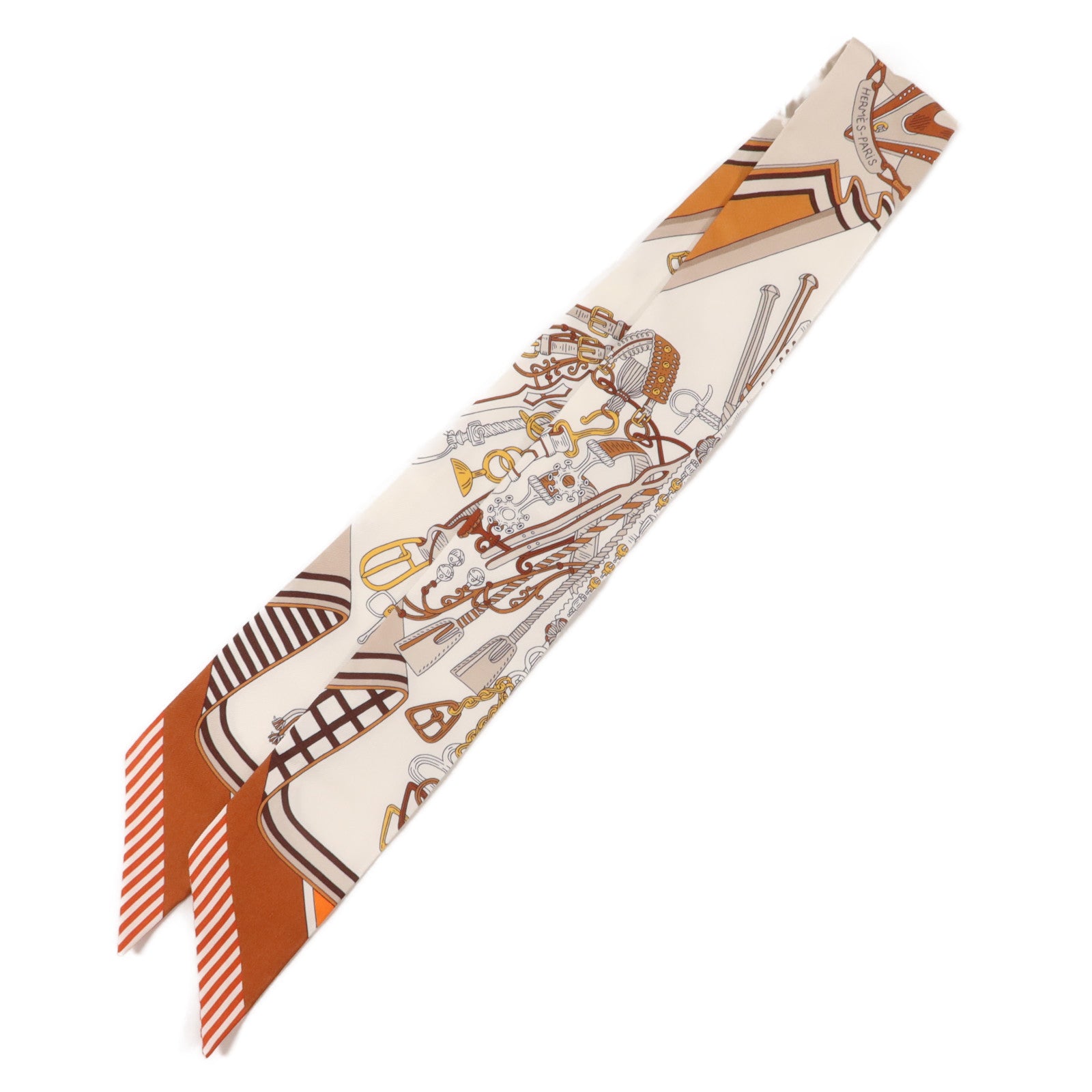 HERMES 絲質Twilly絲巾