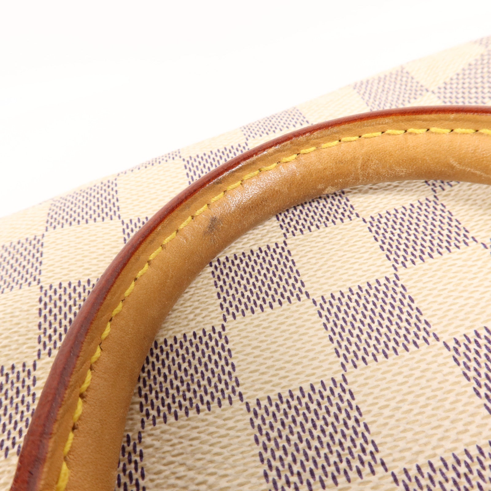LOUIS VUITTON Damier Azur Speedy 25金扣手挽袋
