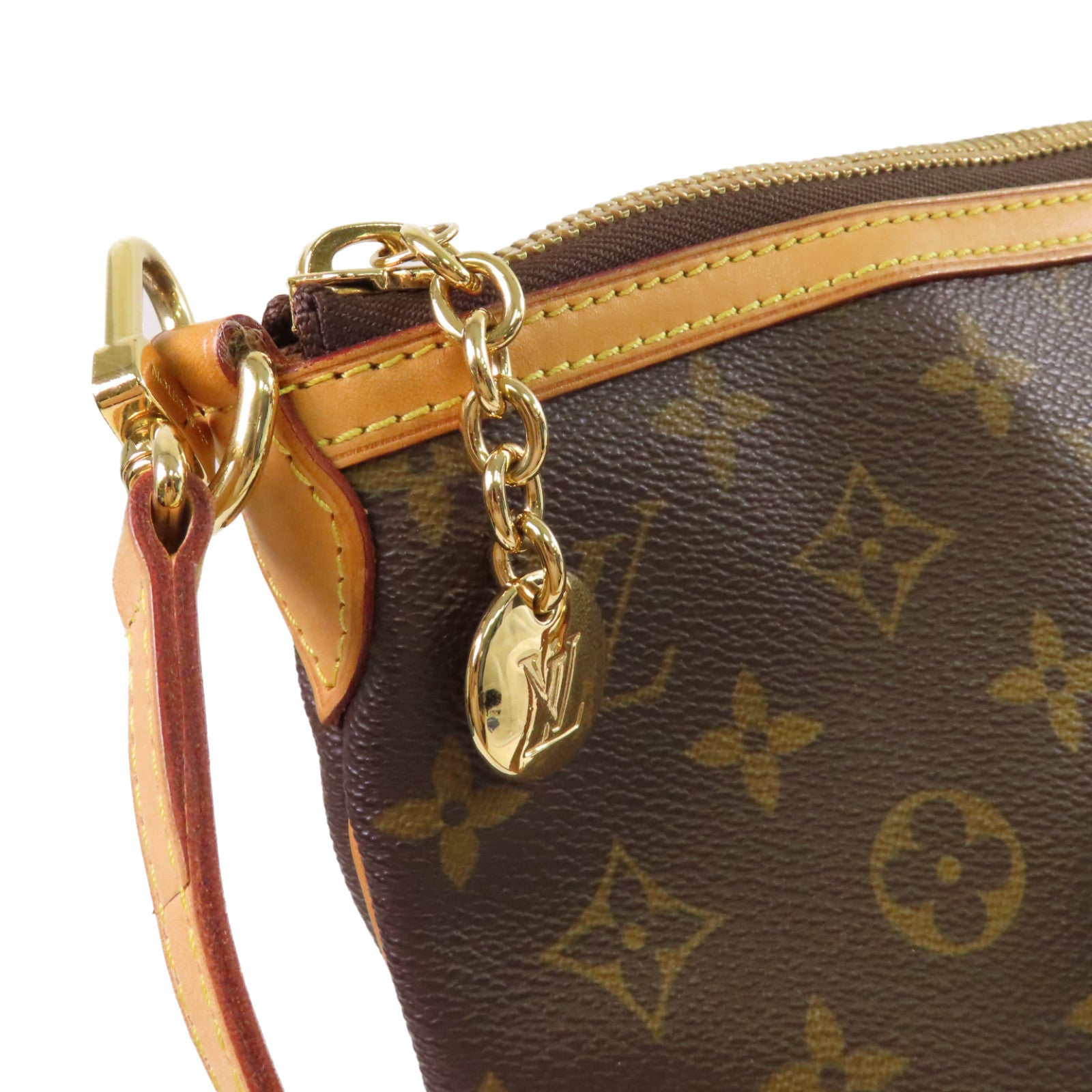LOUIS VUITTON Monogram Palermo GM 2Way Shoulder Bag金扣手挽肩背兩用袋啡色