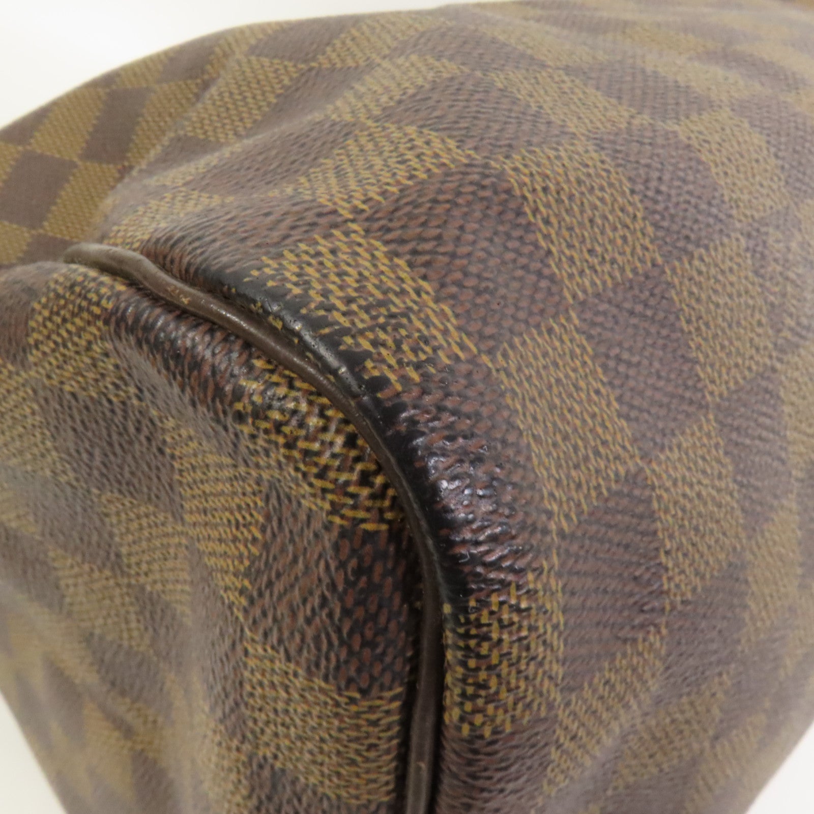 LOUIS VUITTON Damier Speedy 30金扣手挽袋