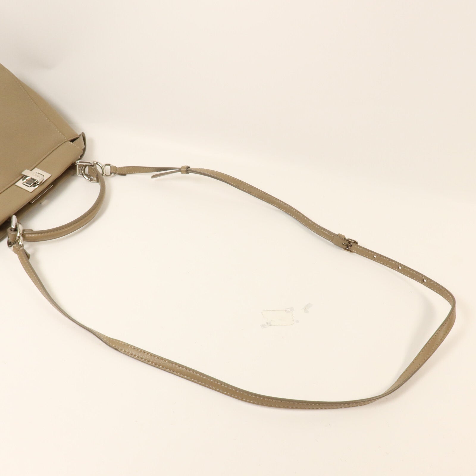 FENDI 牛皮皮革Peekaboo Iconic Mini手挽肩背兩用袋
