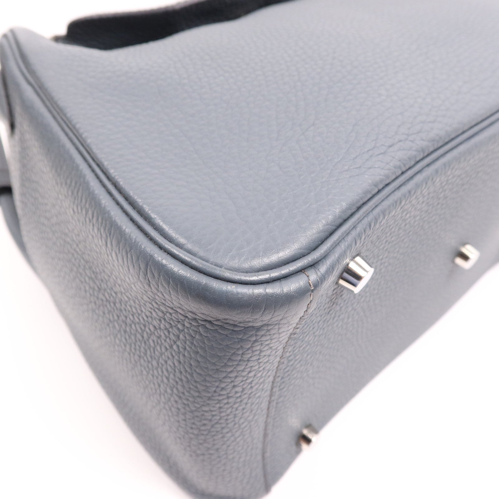 HERMES Clemence皮革Lindy 30銀扣手挽肩背兩用袋