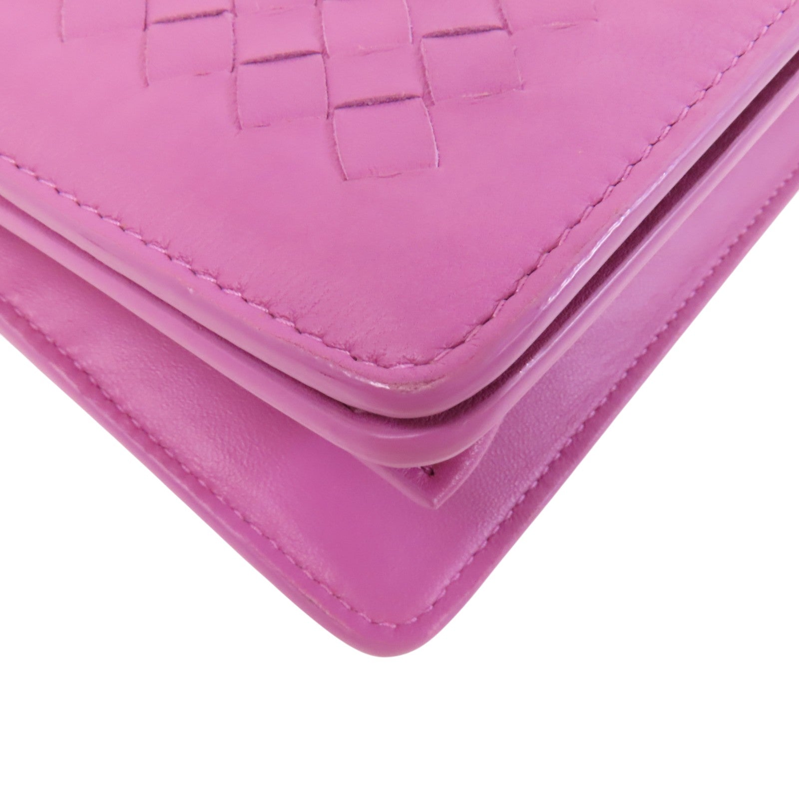 BOTTEGA VENETA 織紋皮革Chain Shoulder鏈帶肩背袋