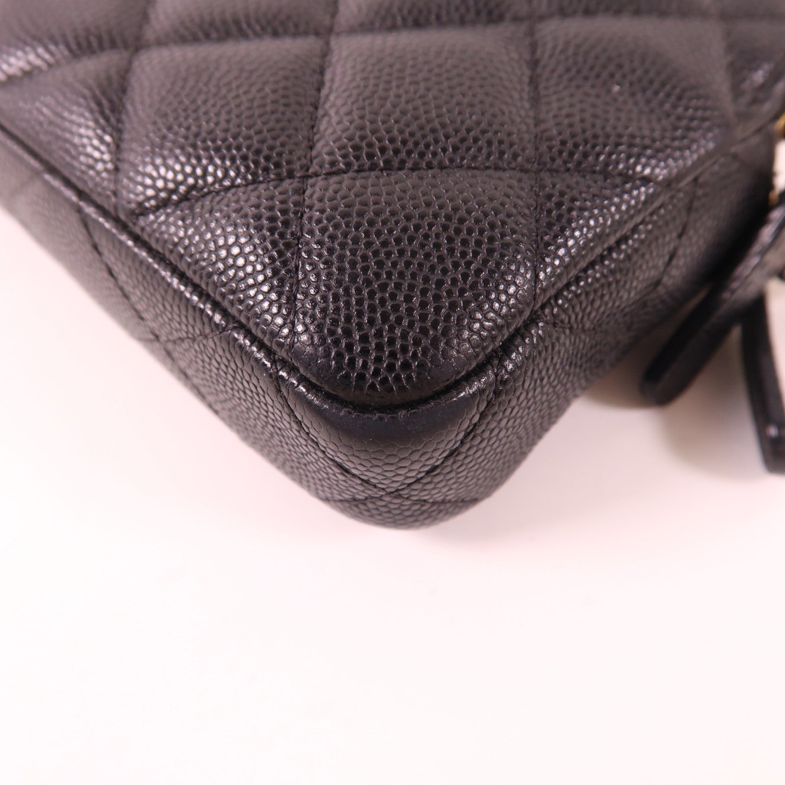 CHANEL 牛皮皮革Chain Shoulder Bag金扣鏈帶肩背袋