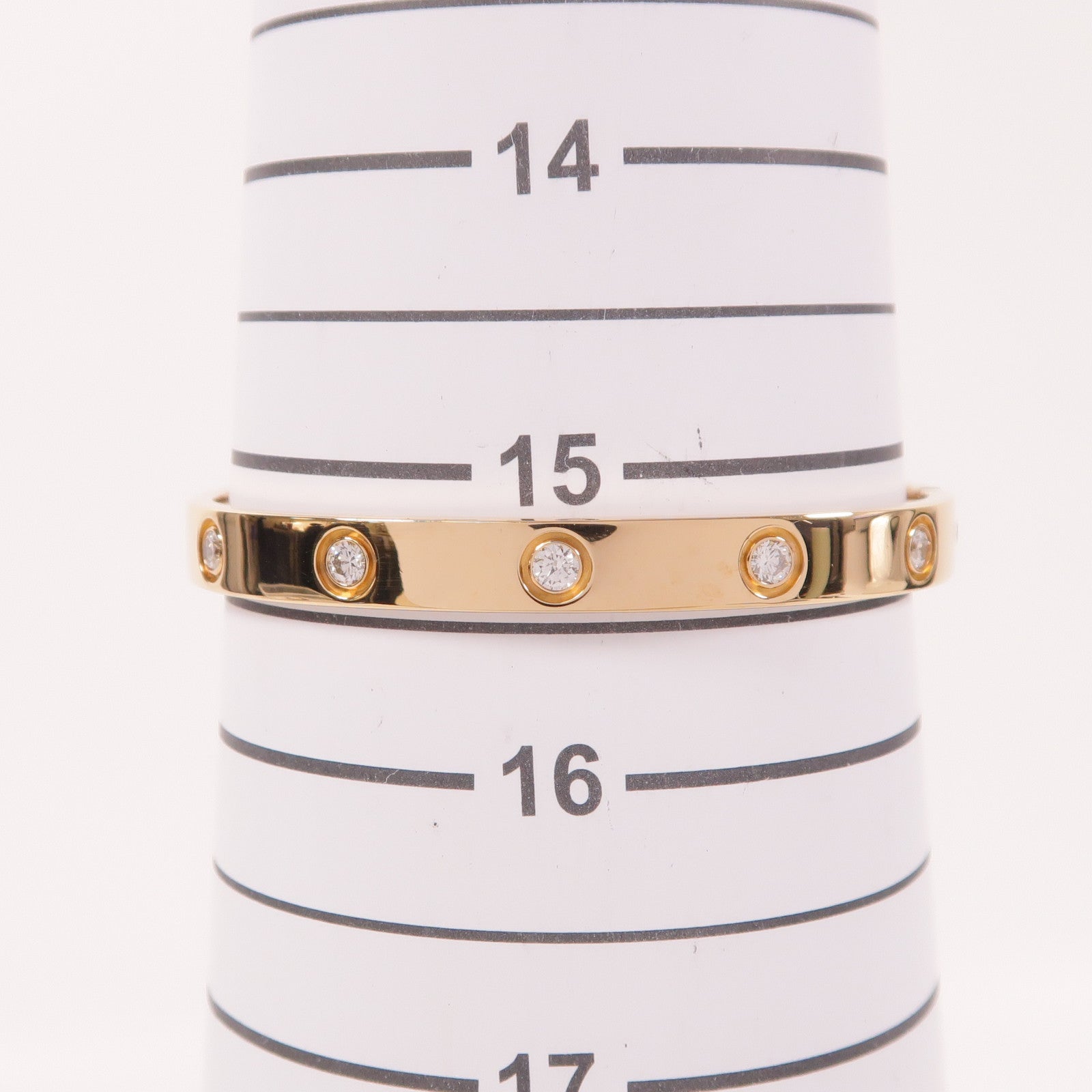 CARTIER 18K玫瑰金Love Bracelet 10 Diamonds手鐲#16