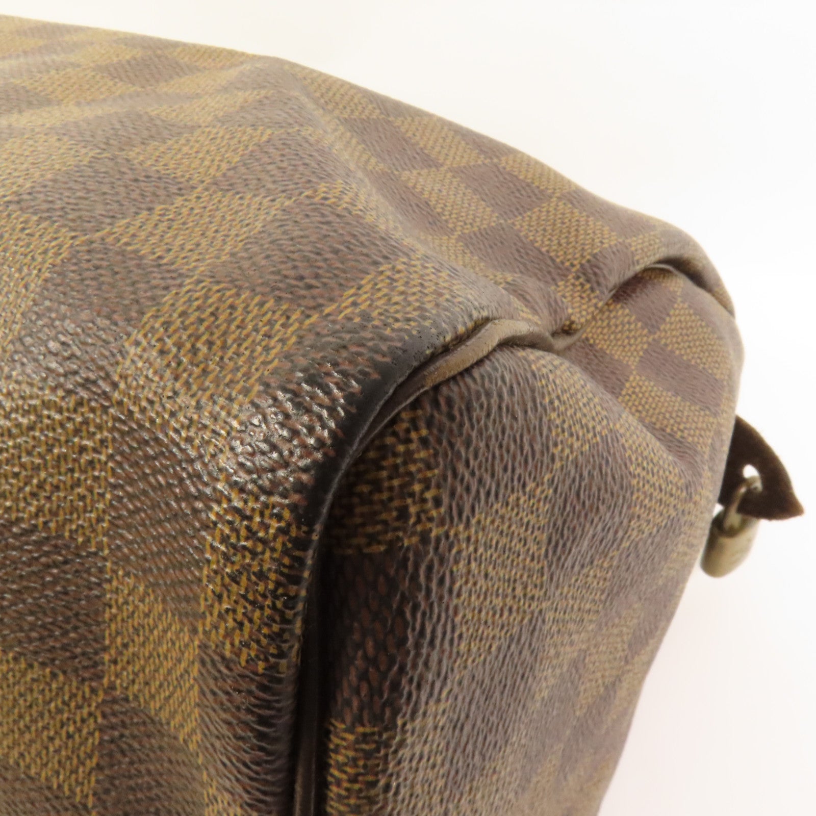 LOUIS VUITTON Damier Speedy 30金扣手挽袋
