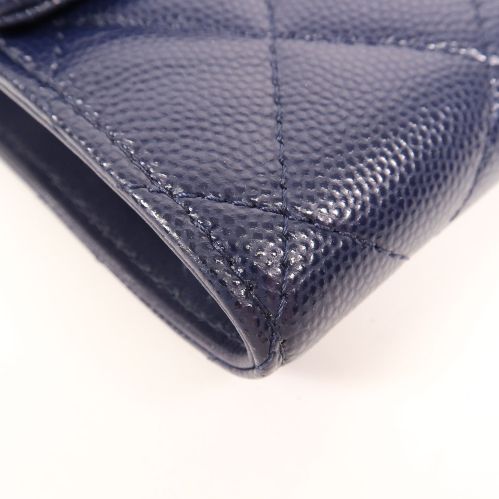 CHANEL 牛皮皮革Wallet金扣長錢包