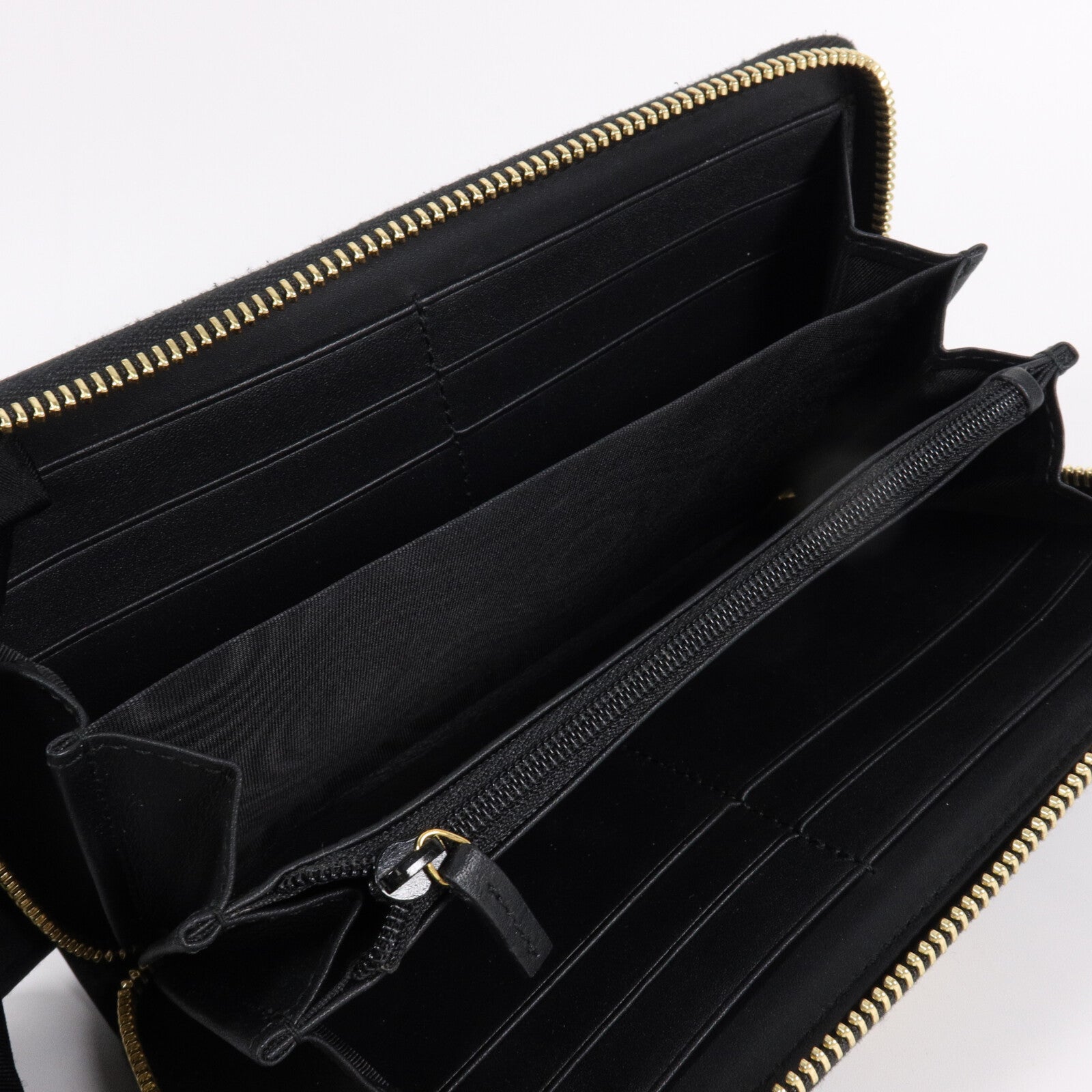 GUCCI 牛皮皮革Sylvie Zipper Long Wallet長錢包