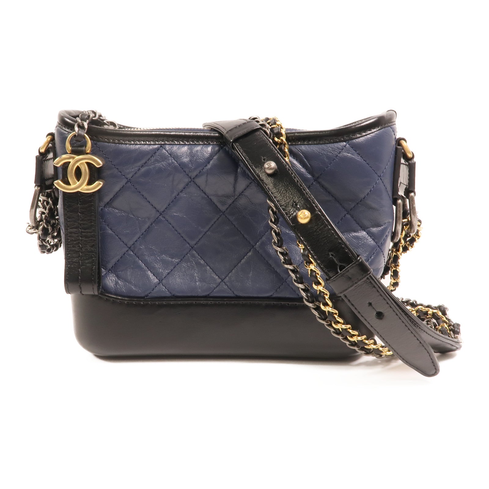 CHANEL 牛皮皮革Gabrielle small鏈帶肩背袋