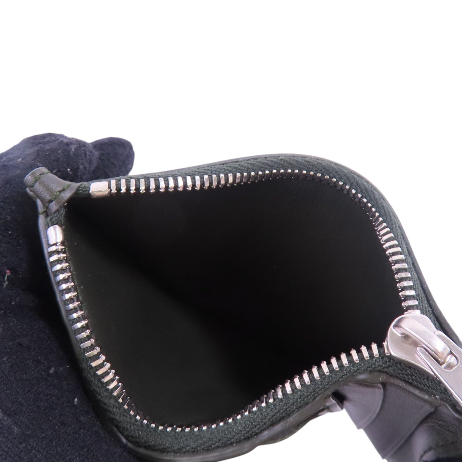 BOTTEGA VENETA 織紋皮革Card Case銀扣卡套