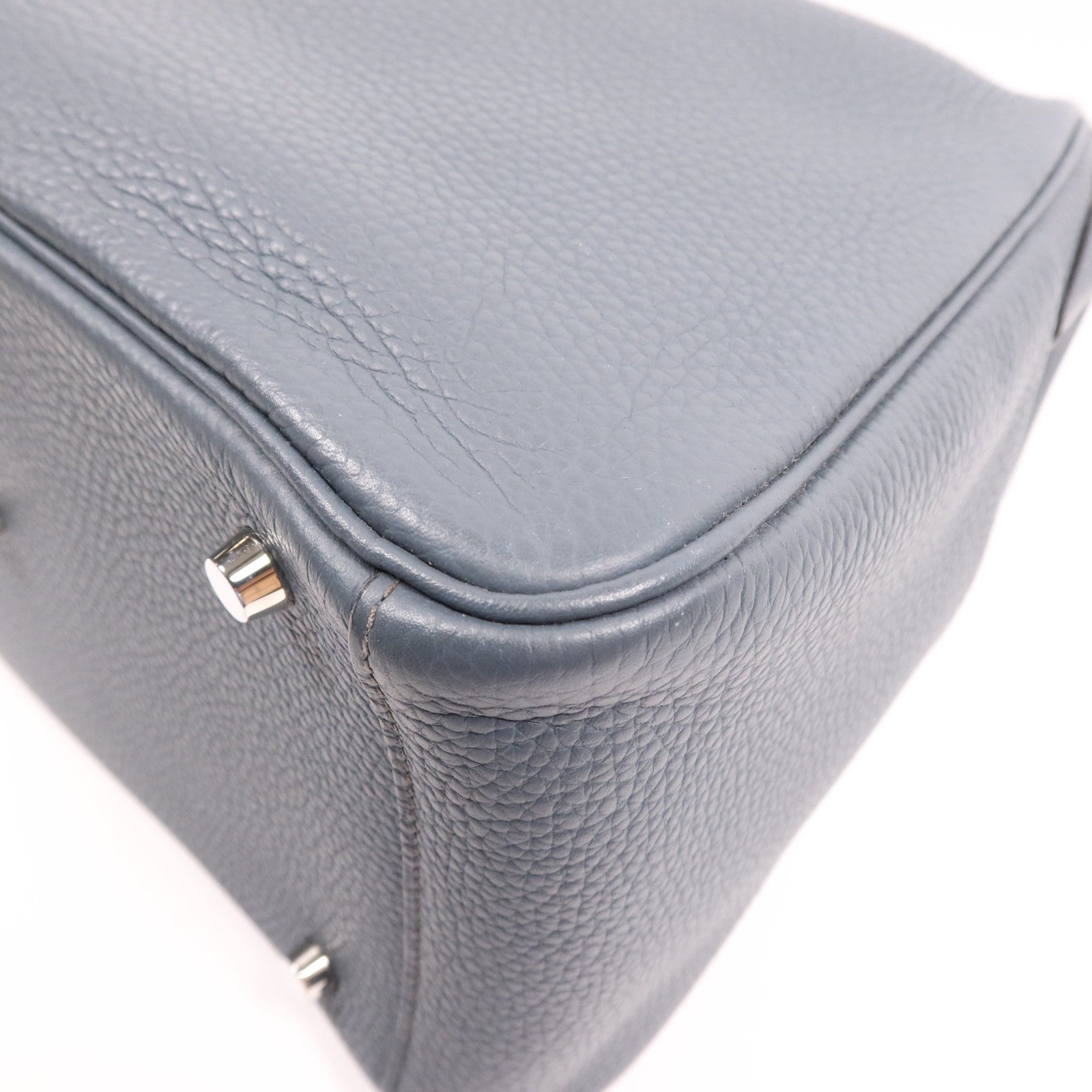 HERMES Clemence皮革Lindy 30銀扣手挽肩背兩用袋