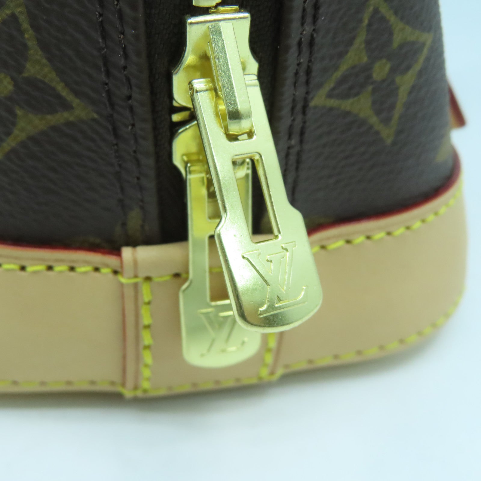 LOUIS VUITTON Monogram Alma BB金扣手挽肩背兩用袋啡色