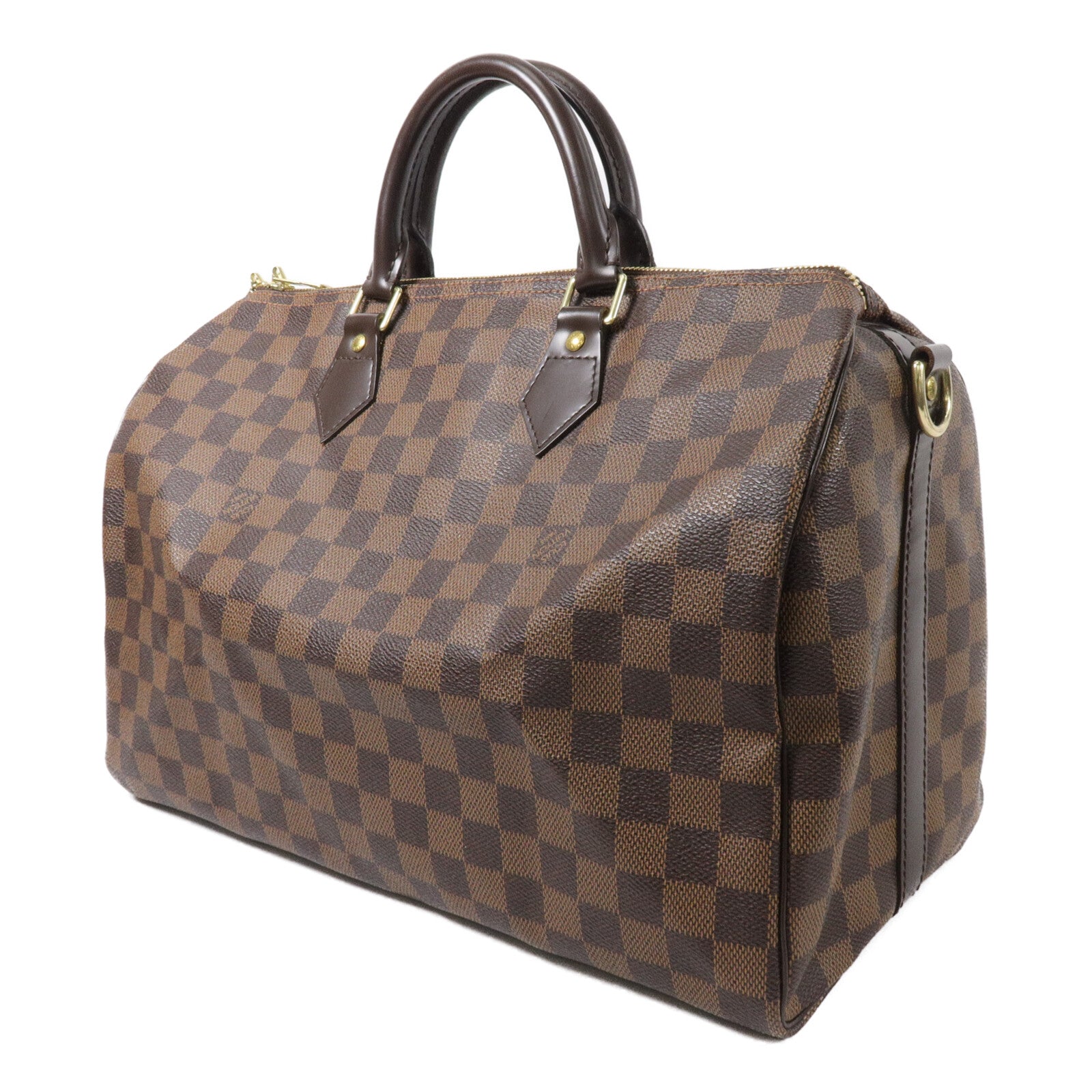 LOUIS VUITTON Damier Speedy Bandouliere 35手挽肩背兩用袋